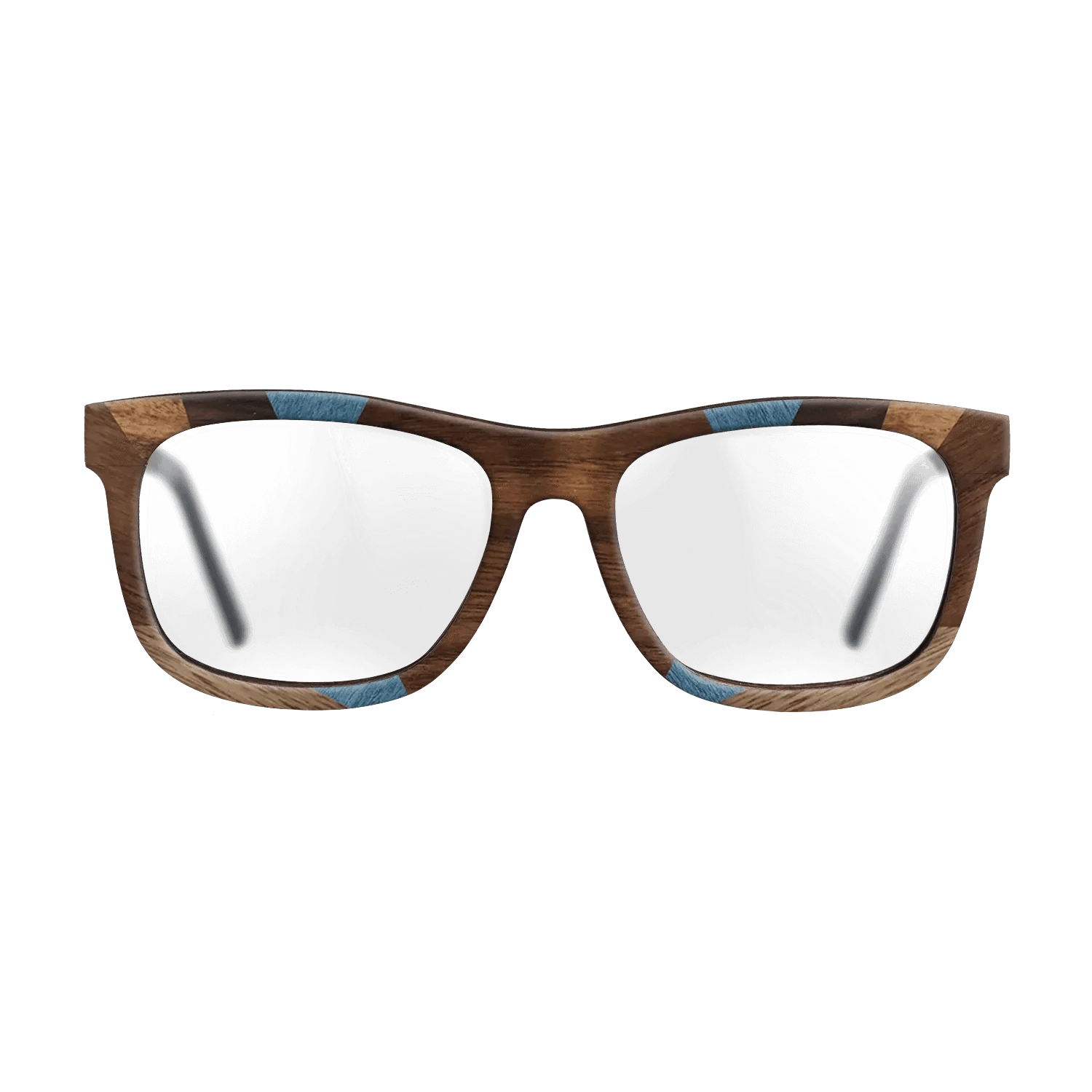 Walnut: Straight Grain,Ziricote Dark Quartered,Poplar Dyed: Blue Denim,Ziricote Light Quartered,Walnut Claro Light,Walnut Claro Dark: Recursive - The Hero - Square - 1815 - SIRIS wood optic