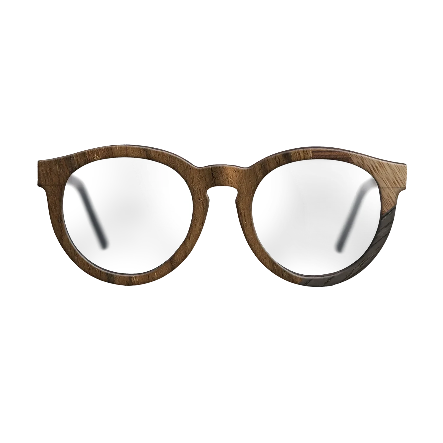 Walnut: Straight Grain,Ziricote Light Quartered,Santos Rosewood Dark: Mosaic - The Rebel - Round - 1300 - SIRIS wood optic