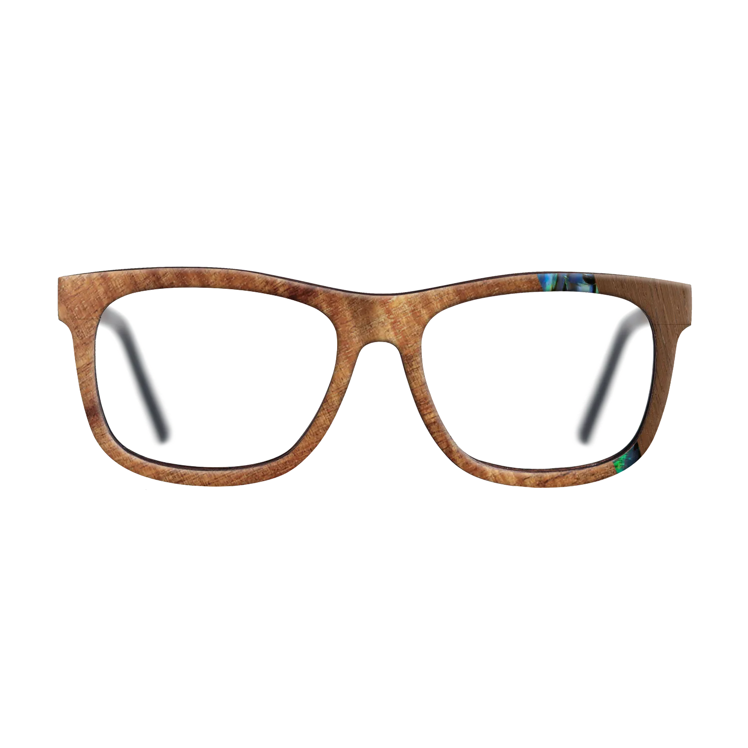 Fumed Oak,Koa,Wenge,Abalone Shell: Wedge - The Hero - Square - 1407 - SIRIS wood optic