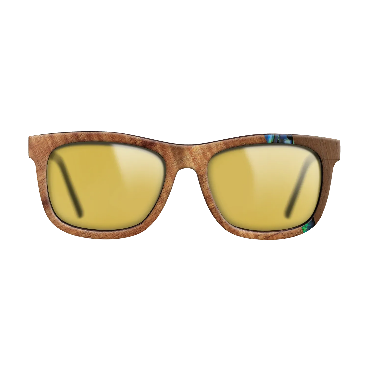 Fumed Oak,Koa,Wenge,Abalone Shell: Wedge - The Hero - Square - 1407 - SIRIS wood optic