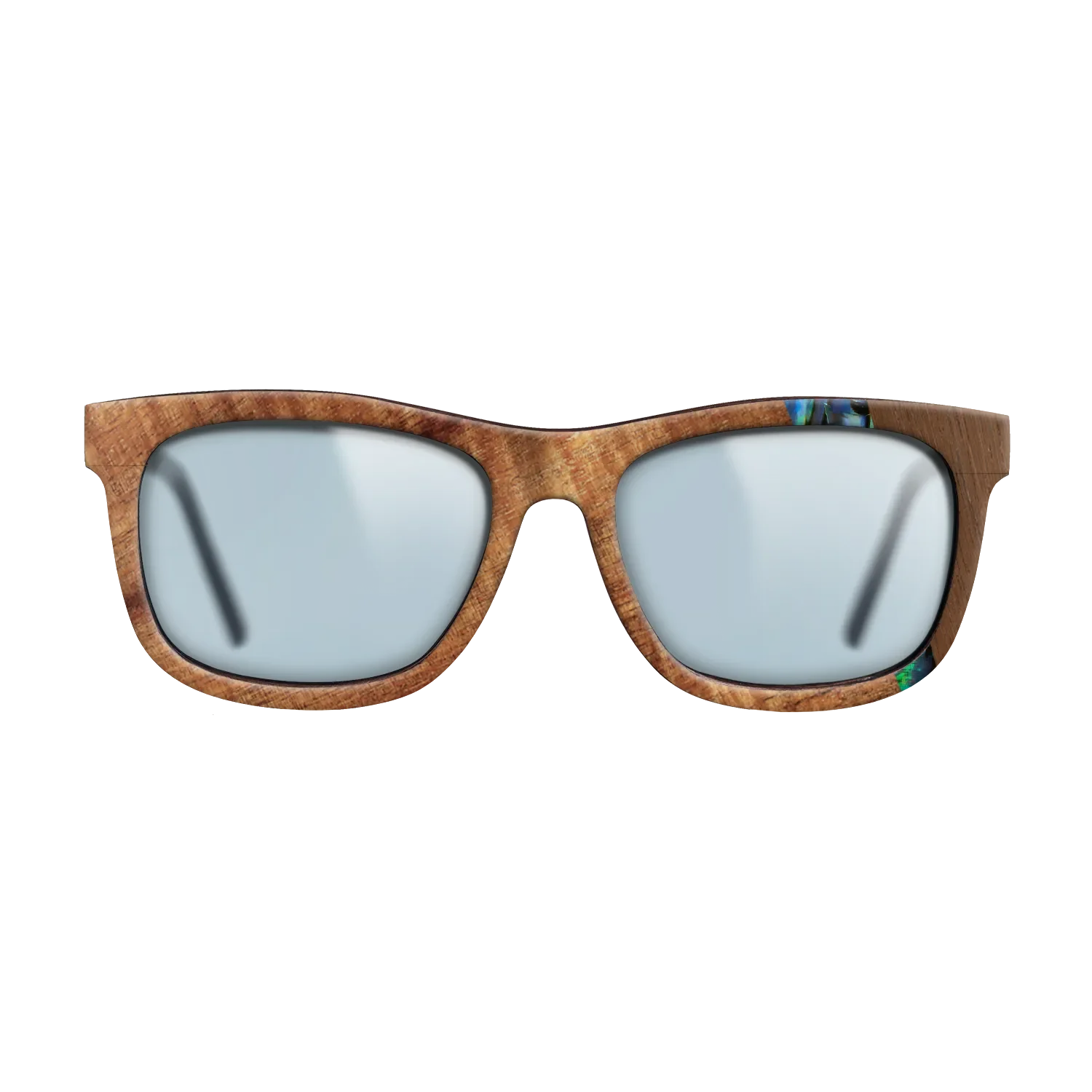 Fumed Oak,Koa,Wenge,Abalone Shell: Wedge - The Hero - Square - 1407 - SIRIS wood optic