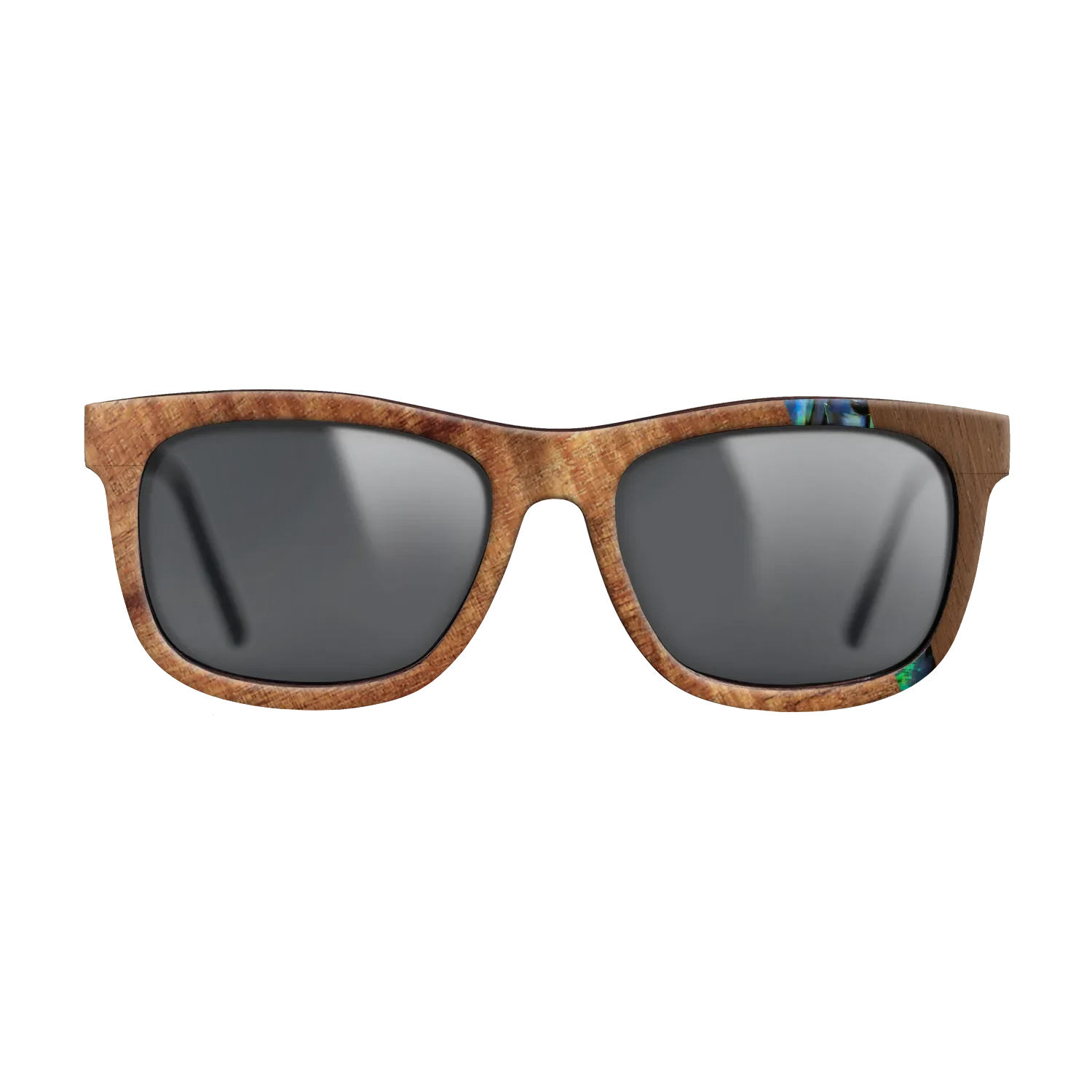 Fumed Oak,Koa,Wenge,Abalone Shell: Wedge - The Hero - Square - 1407 - SIRIS wood optic