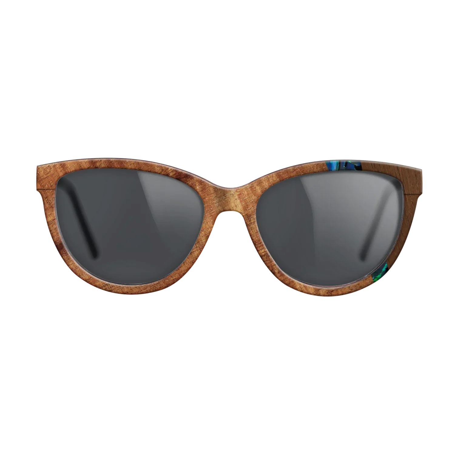 Fumed Oak,Koa,Wenge,Abalone Shell: Wedge - The Maiden - Cat - 1407 - SIRIS wood optic