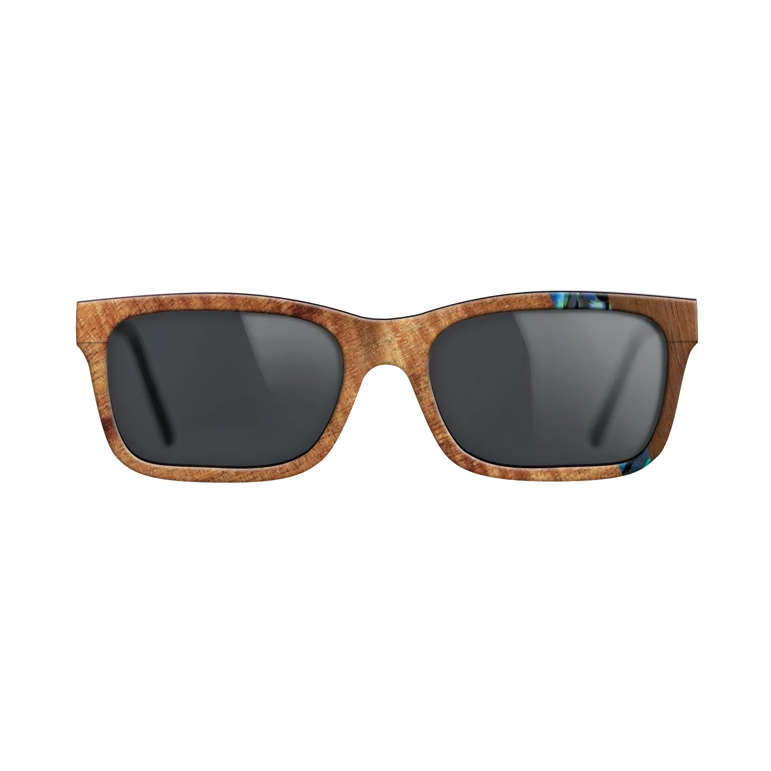 Fumed Oak,Koa,Wenge,Abalone Shell: Wedge - The Sage - Rectangle - 1407 - SIRIS wood optic