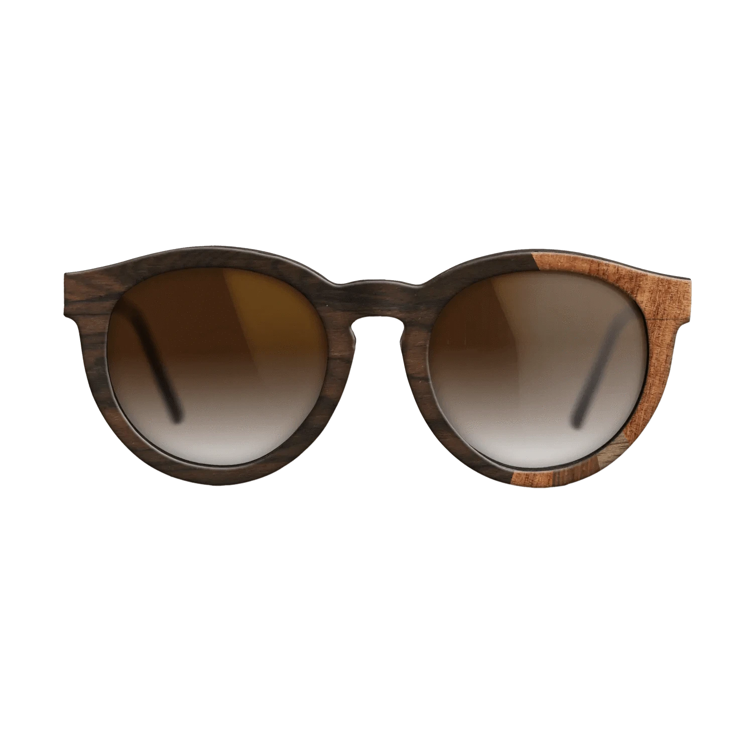 Ziricote Dark Quartered,Koa,Walnut Claro Dark,Walnut: Straight Grain,Walnut Claro Light: Fractal - The Rebel - Round - SIRIS wood optic