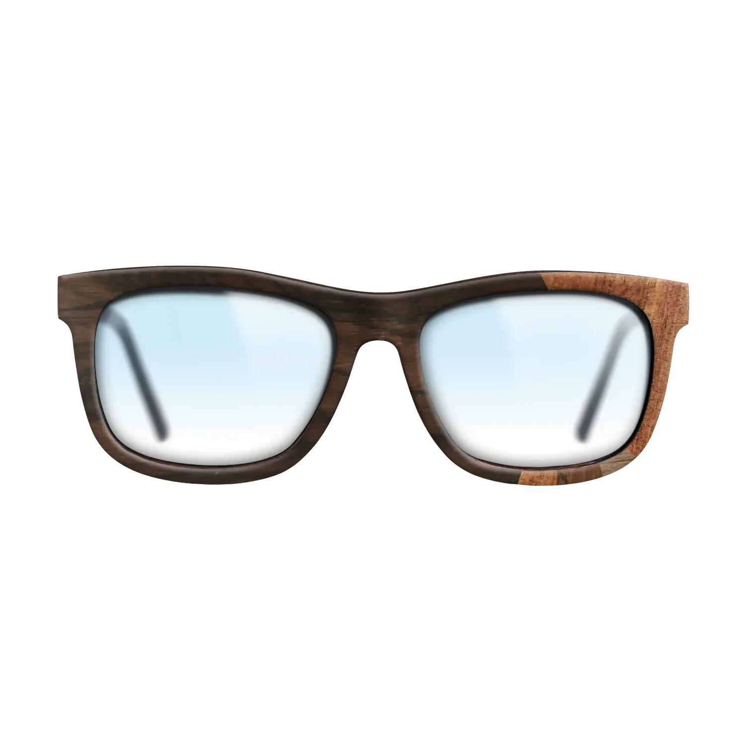 Ziricote Dark Quartered,Koa,Walnut Claro Dark,Walnut: Straight Grain,Walnut Claro Light: Fractal - The Hero - Square - SIRIS wood optic