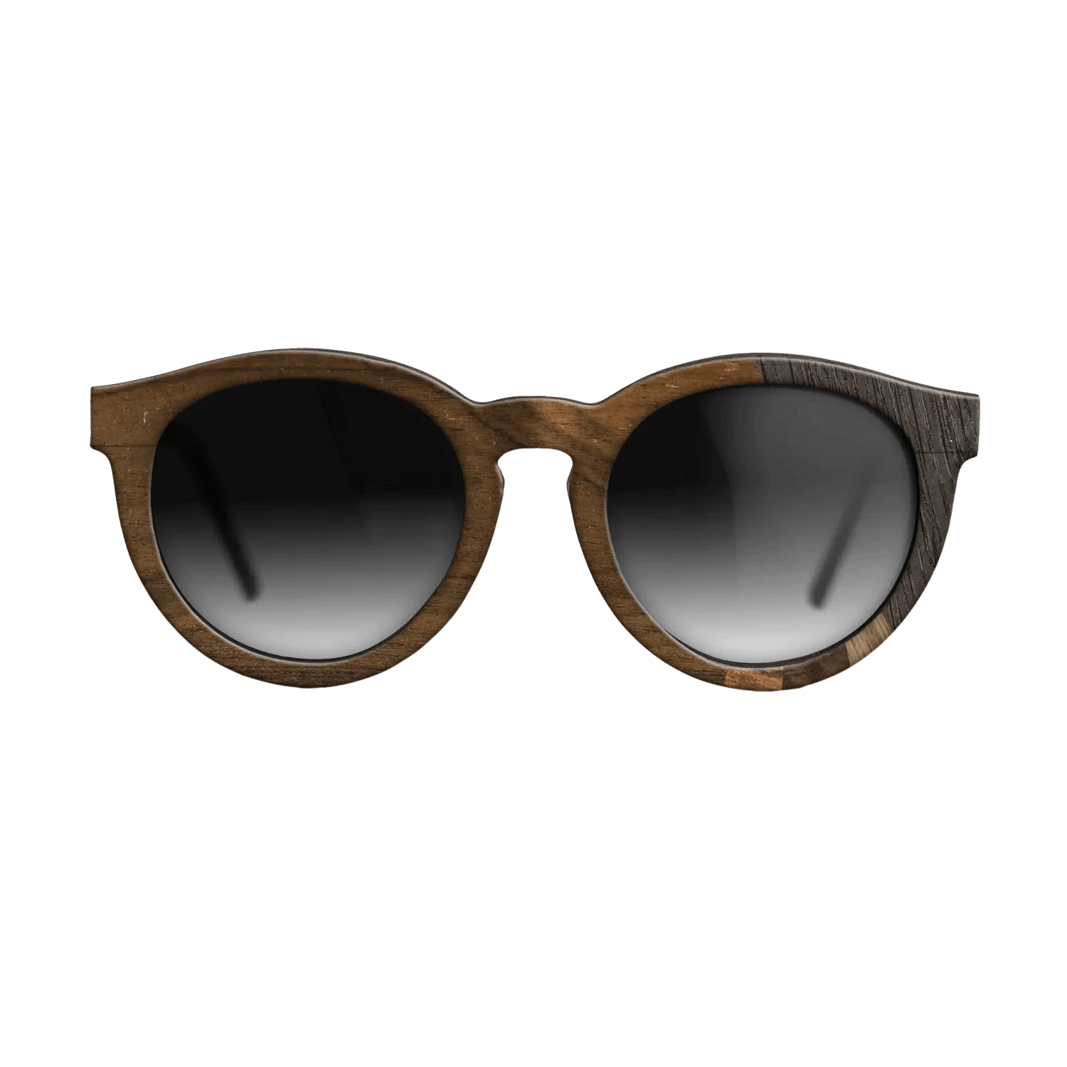 Walnut Claro Dark,Fumed Oak,Walnut: Straight Grain,Wenge,Ziricote Light Quartered: Fractal - The Rebel - Round - SIRIS wood optic