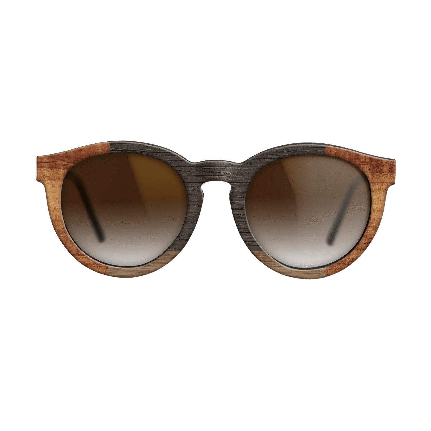 Koa,Fumed Oak,Walnut: Straight Grain,Wenge,Walnut Claro Dark: Recursive - The Rebel - Round - SIRIS wood optic