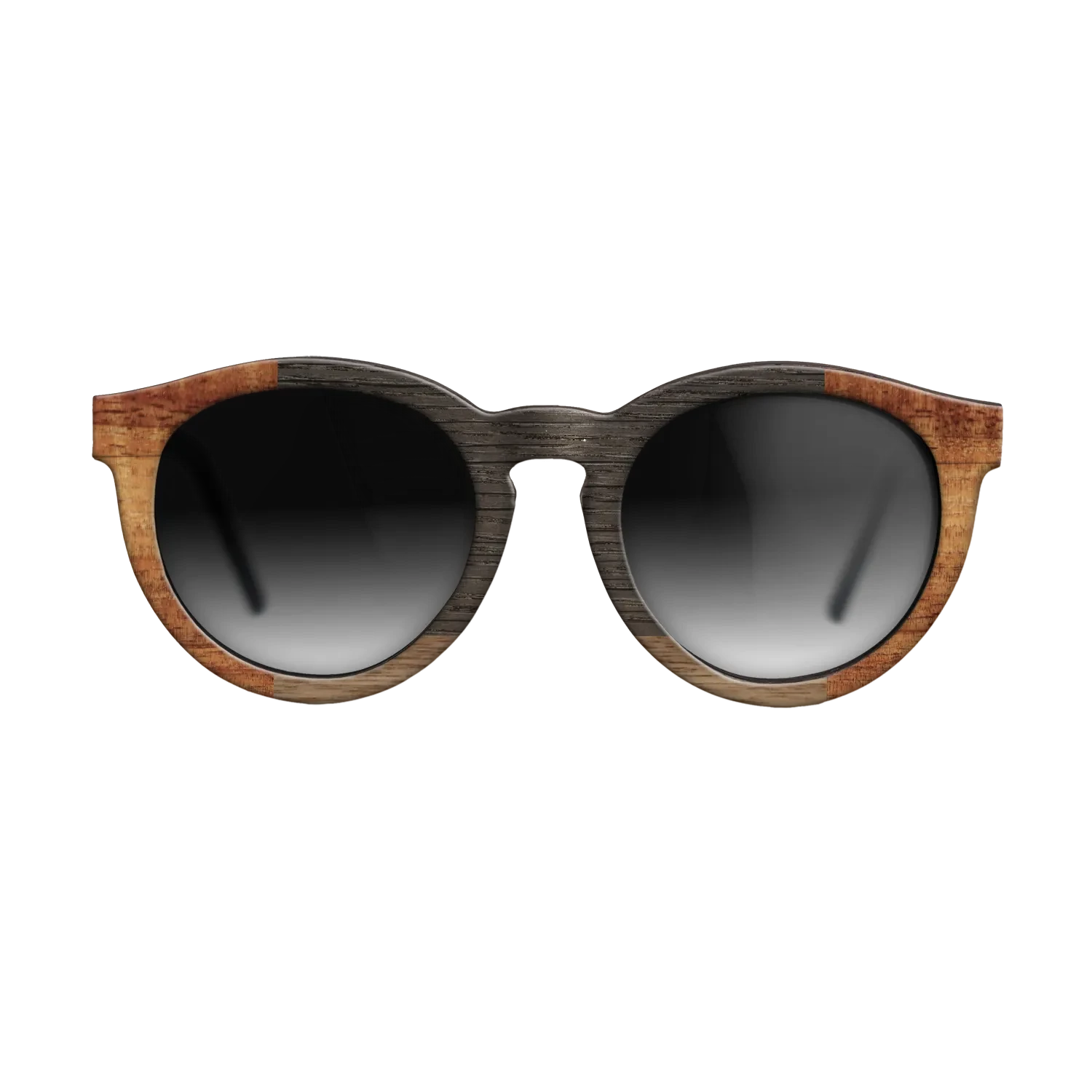 Koa,Fumed Oak,Walnut: Straight Grain,Wenge,Walnut Claro Dark: Recursive - The Rebel - Round - SIRIS wood optic