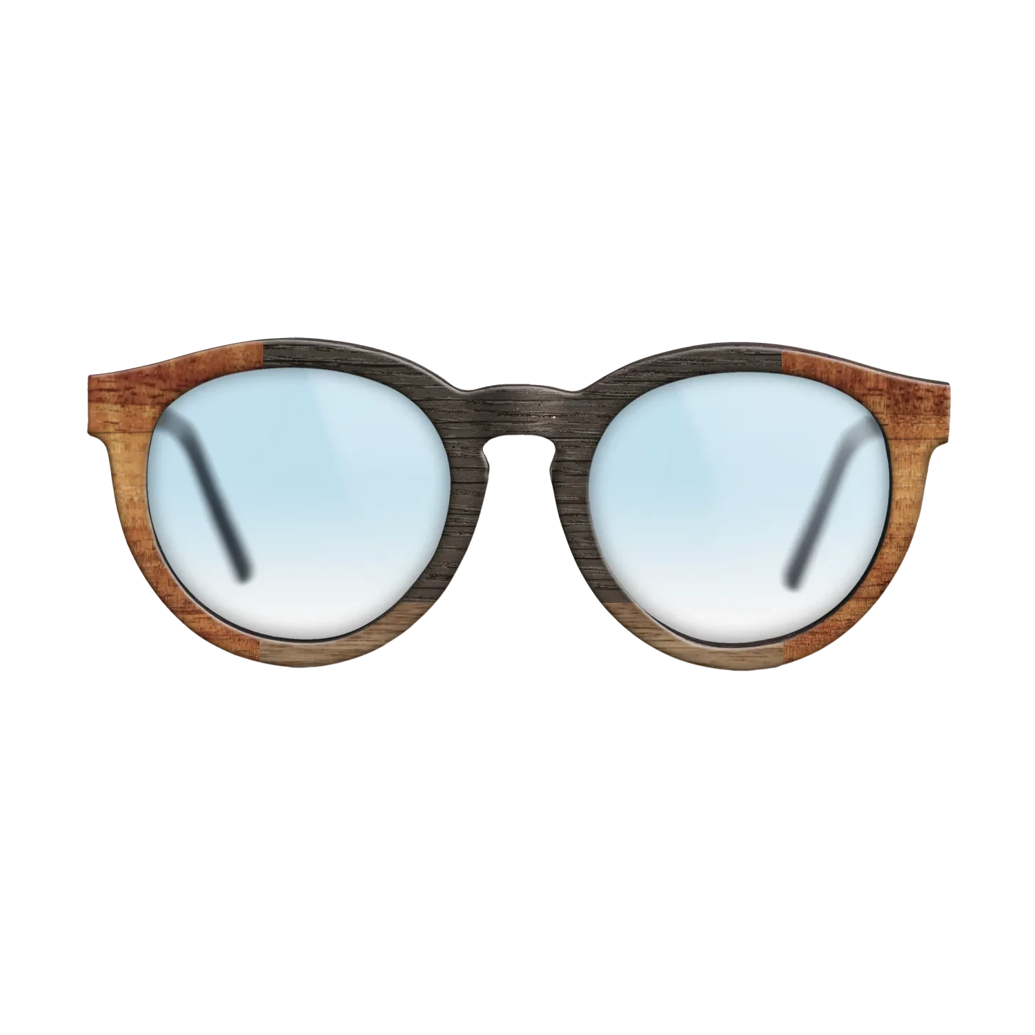 Koa,Fumed Oak,Walnut: Straight Grain,Wenge,Walnut Claro Dark: Recursive - The Rebel - Round - SIRIS wood optic