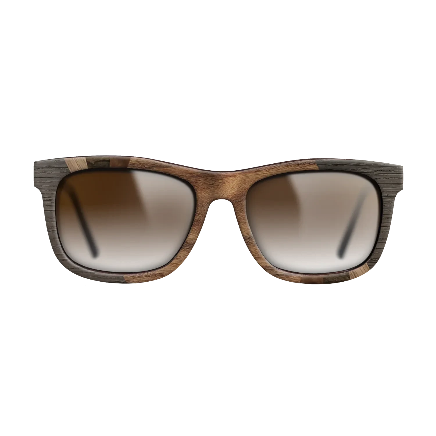 Walnut Claro Light,Fumed Oak,Walnut: Straight Grain,Ziricote Dark Quartered,Santos Rosewood Dark,Walnut Burl: Fractal - The Hero - Square - SIRIS wood optic