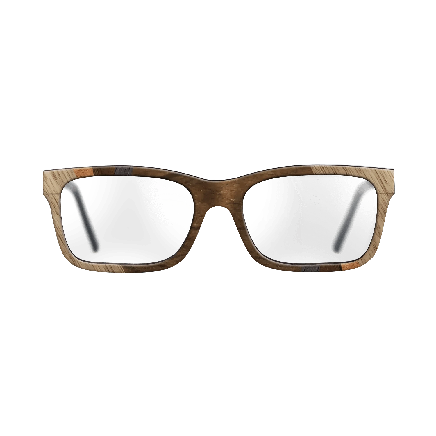 Ziricote Dark Quartered,Walnut: Straight Grain,Koa,Walnut Claro Light: Fractal - The Sage - Rectangle - SIRIS wood optic