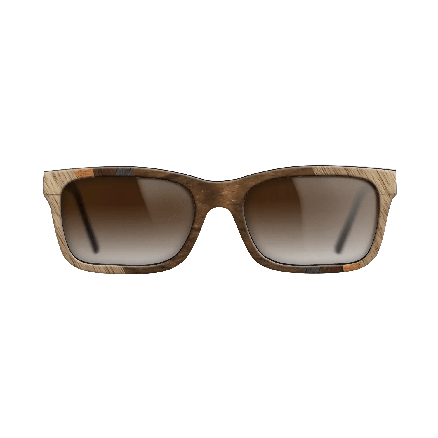 Ziricote Dark Quartered,Walnut: Straight Grain,Koa,Walnut Claro Light: Fractal - The Sage - Rectangle - SIRIS wood optic