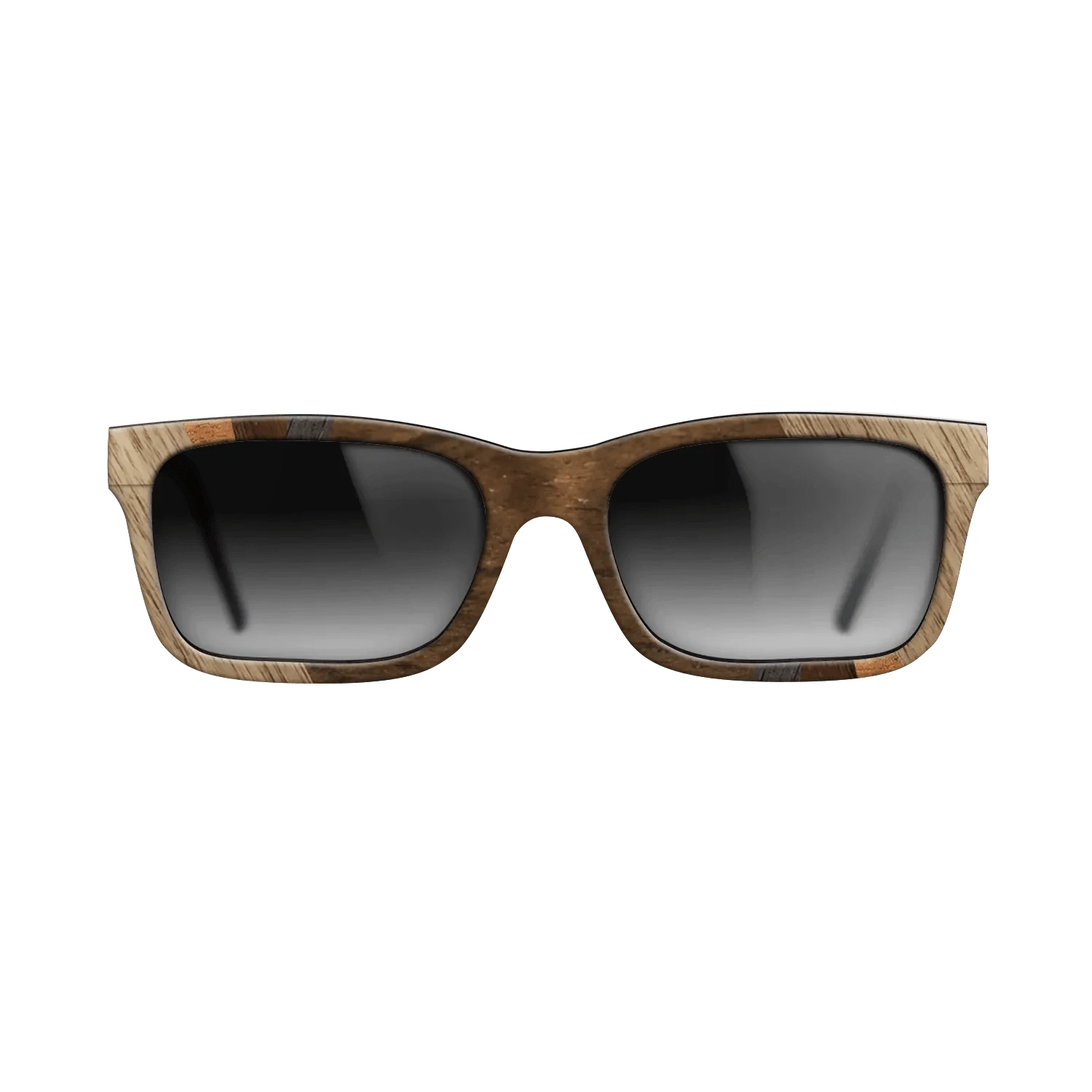 Ziricote Dark Quartered,Walnut: Straight Grain,Koa,Walnut Claro Light: Fractal - The Sage - Rectangle - SIRIS wood optic