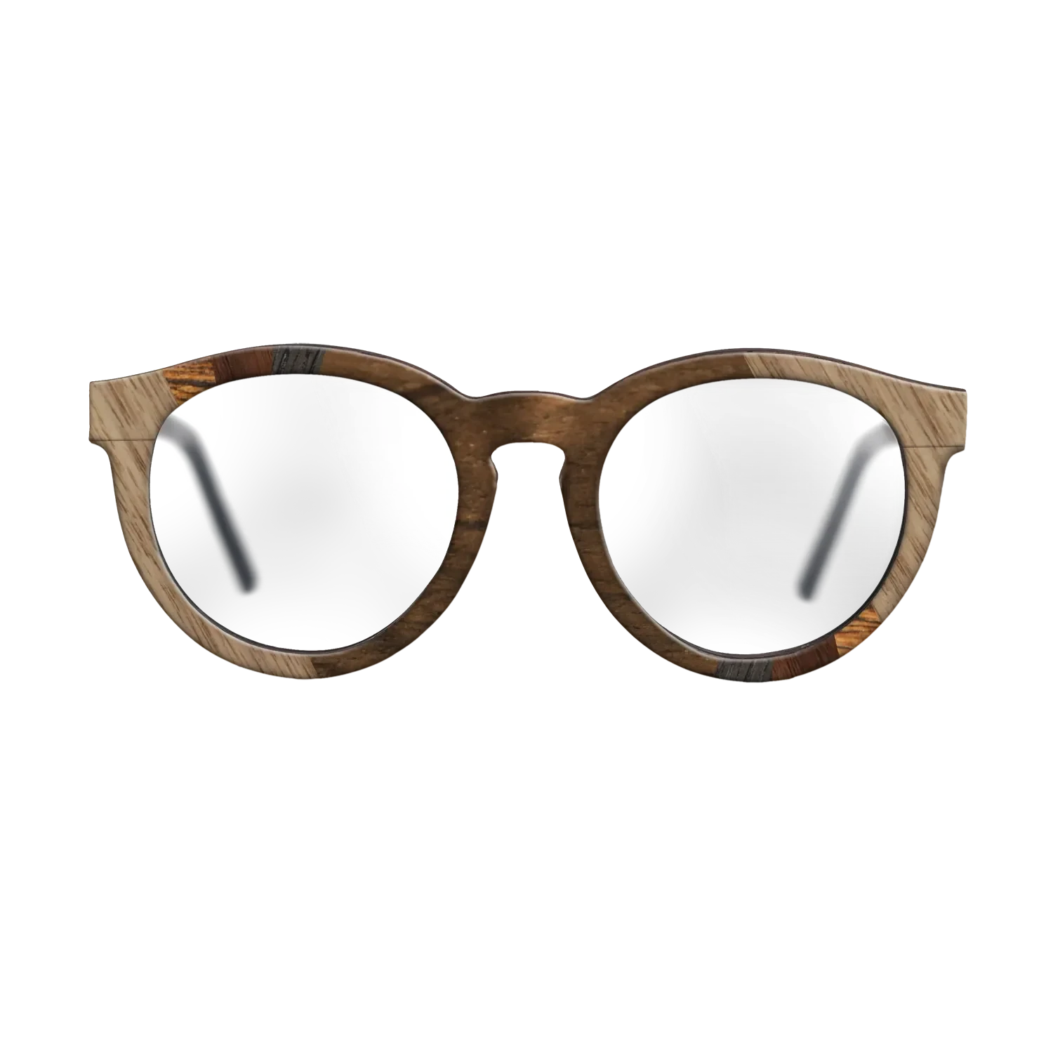 Louro Preto,Bocote,Walnut: Straight Grain,Ziricote Dark Quartered: Fractal - The Rebel - Round - SIRIS wood optic