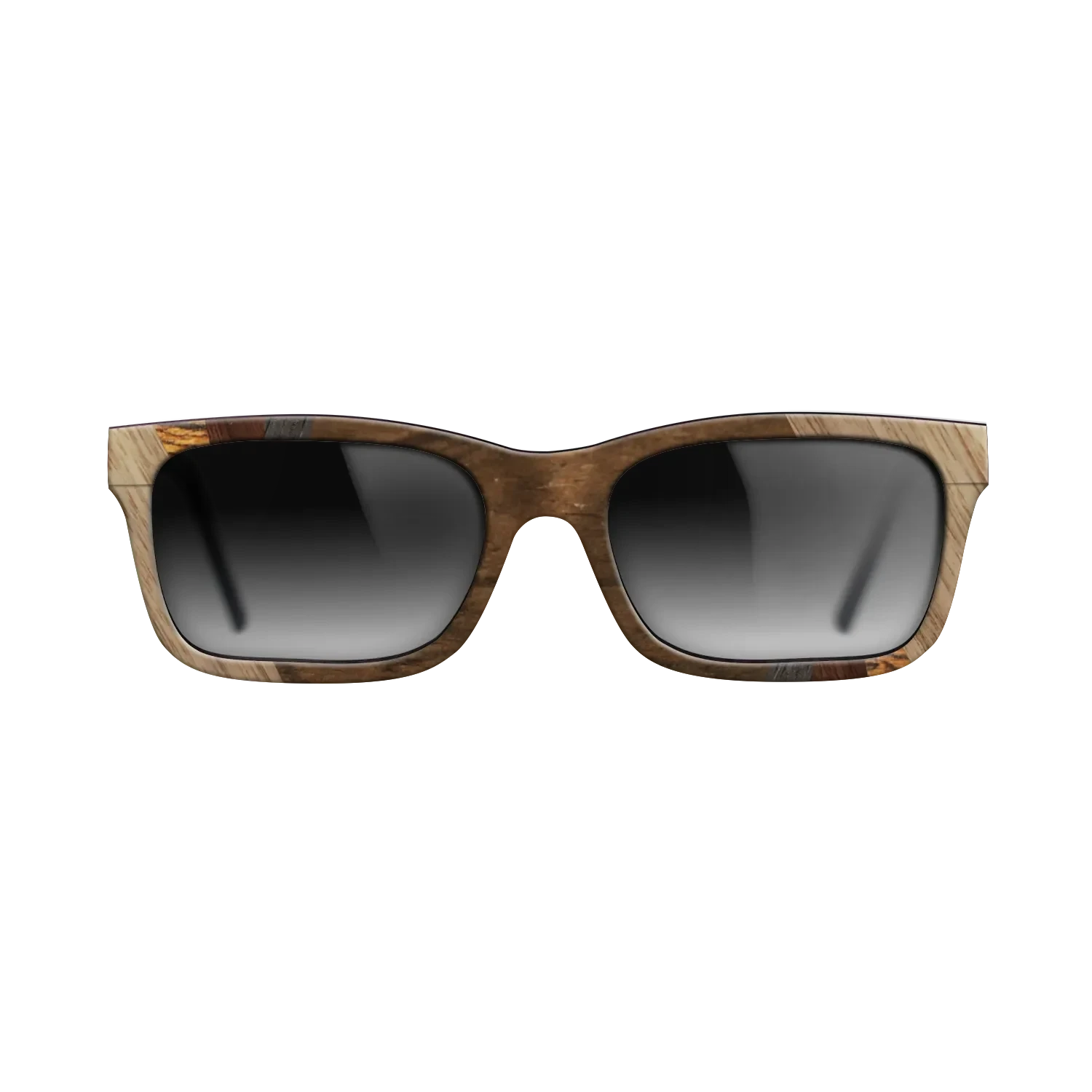 Louro Preto,Bocote,Walnut: Straight Grain,Ziricote Dark Quartered: Fractal - The Sage - Rectangle - SIRIS wood optic