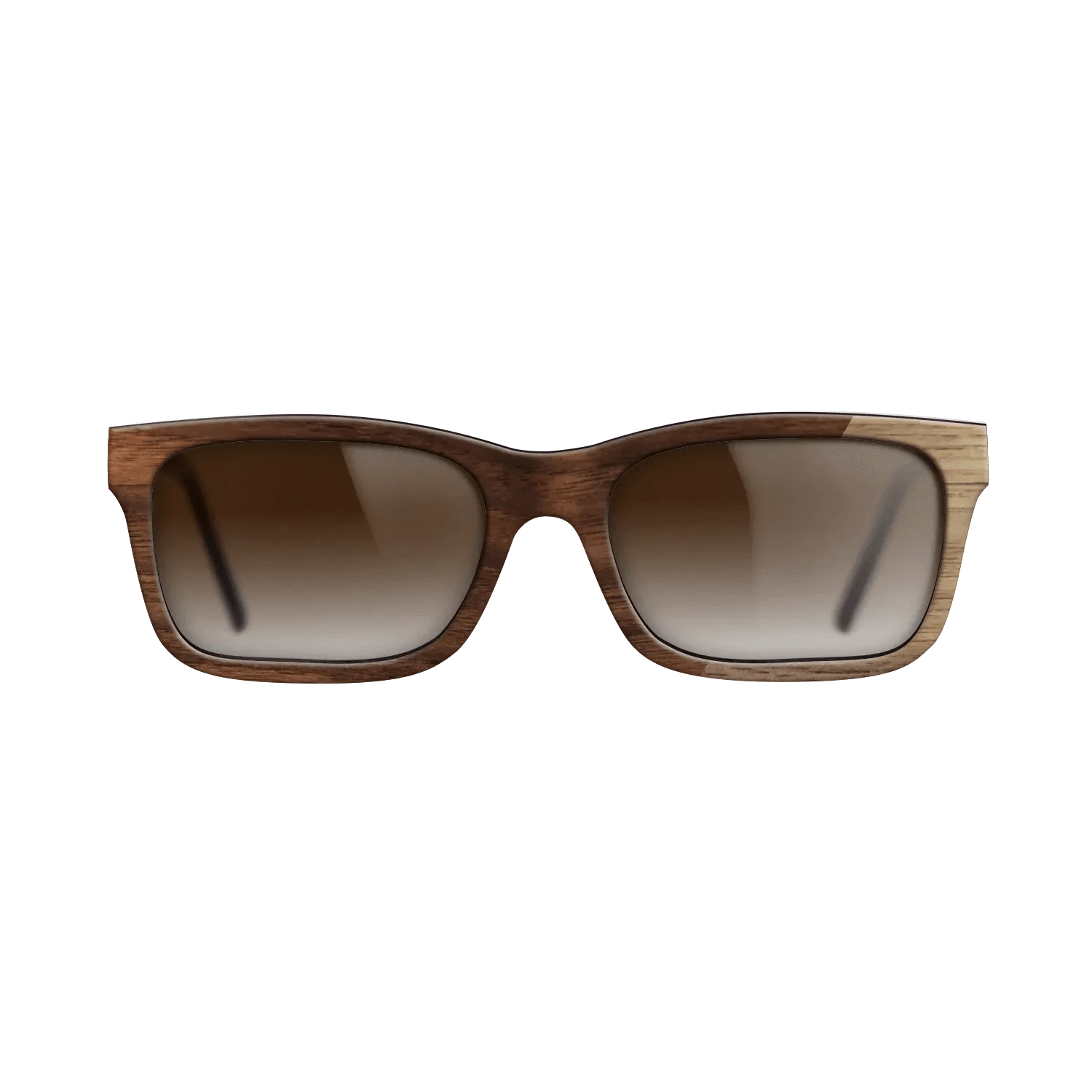 Walnut: Straight Grain,Walnut Claro Dark: Dicut - The Sage - Rectangle - SIRIS wood optic