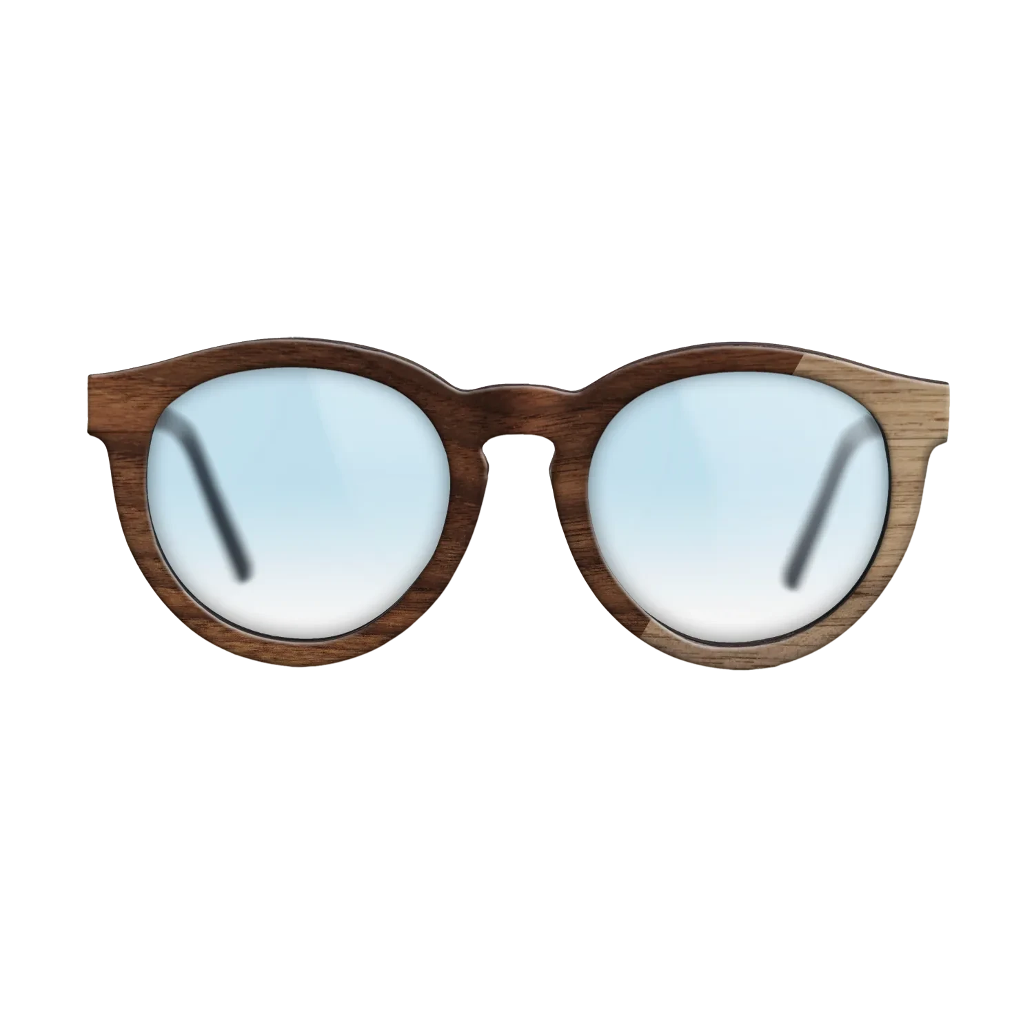 Walnut: Straight Grain,Walnut Claro Dark: Dicut - The Rebel - Round - SIRIS wood optic