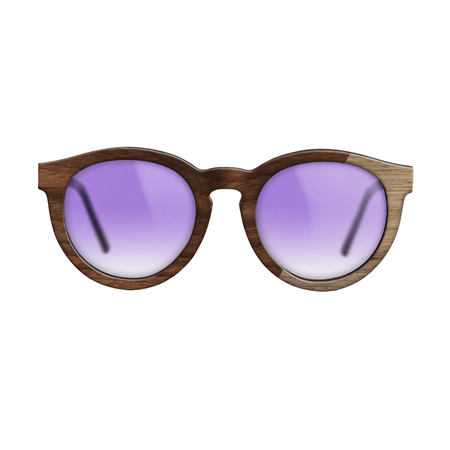 Walnut: Straight Grain,Walnut Claro Dark: Dicut - The Rebel - Round - SIRIS wood optic