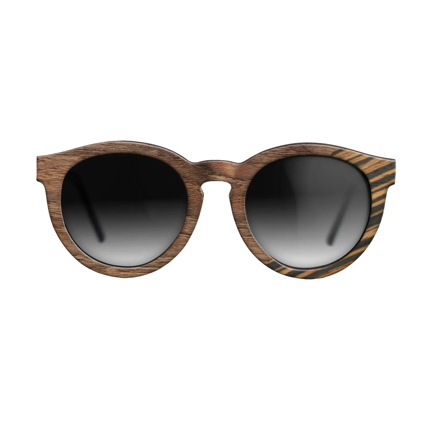 Walnut Claro Light,Italian Ebony: Dicut - The Rebel - Round - SIRIS wood optic