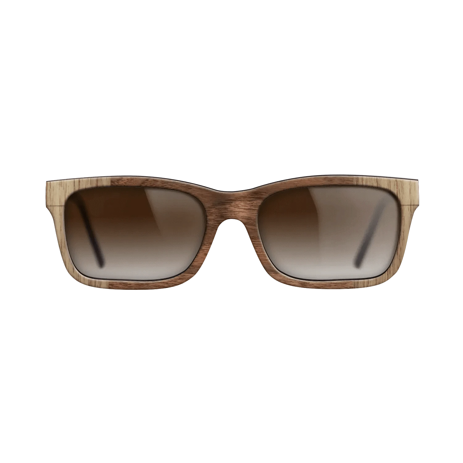 Walnut: Straight Grain,Santos Rosewood Dark,Walnut Claro Dark: Recursive - The Sage - Rectangle - SIRIS wood optic