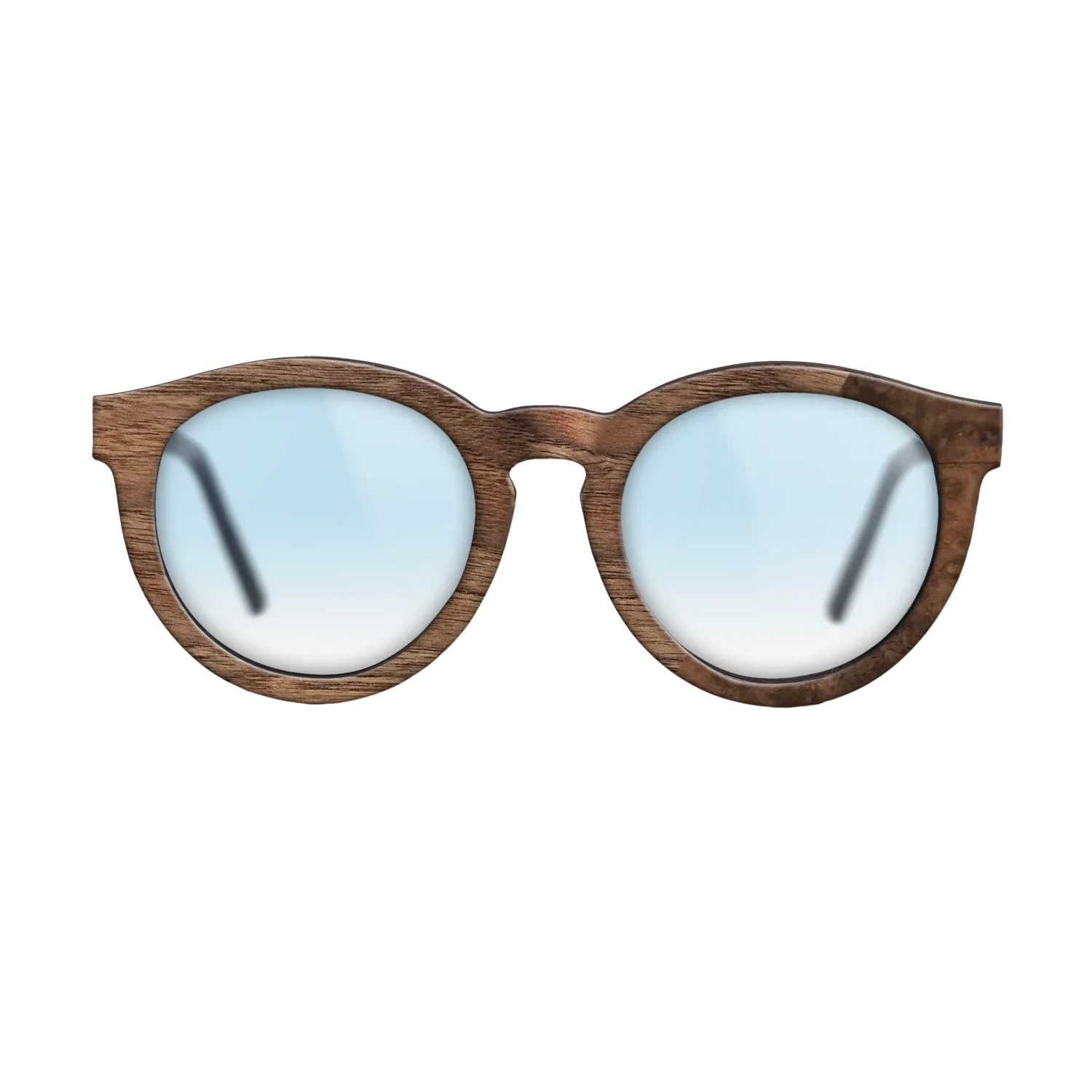 Walnut Claro Dark,Walnut Burl: Dicut - The Rebel - Round - SIRIS wood optic