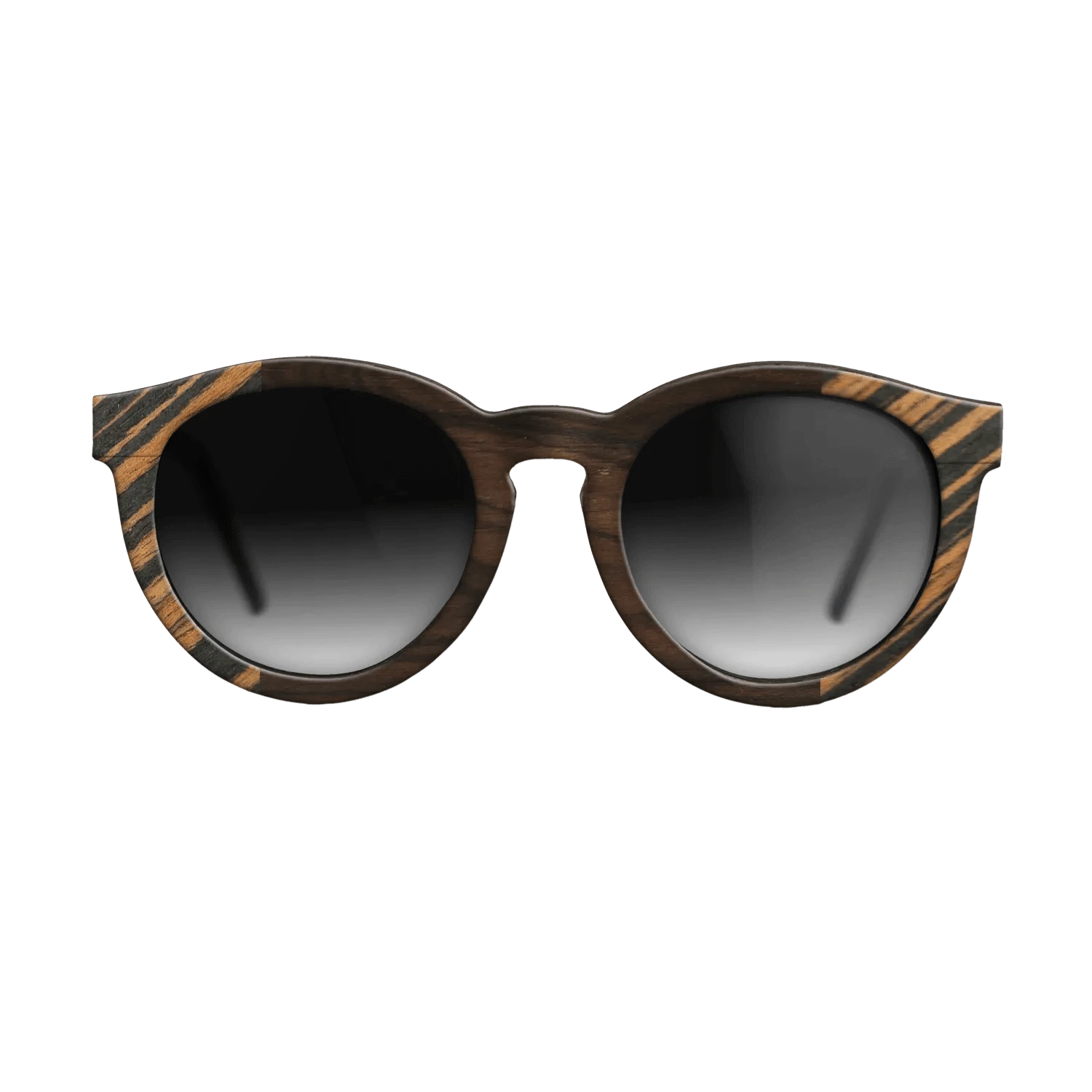 Ziricote Dark Quartered,Italian Ebony: Bauhaus - The Rebel - Round - SIRIS wood optic