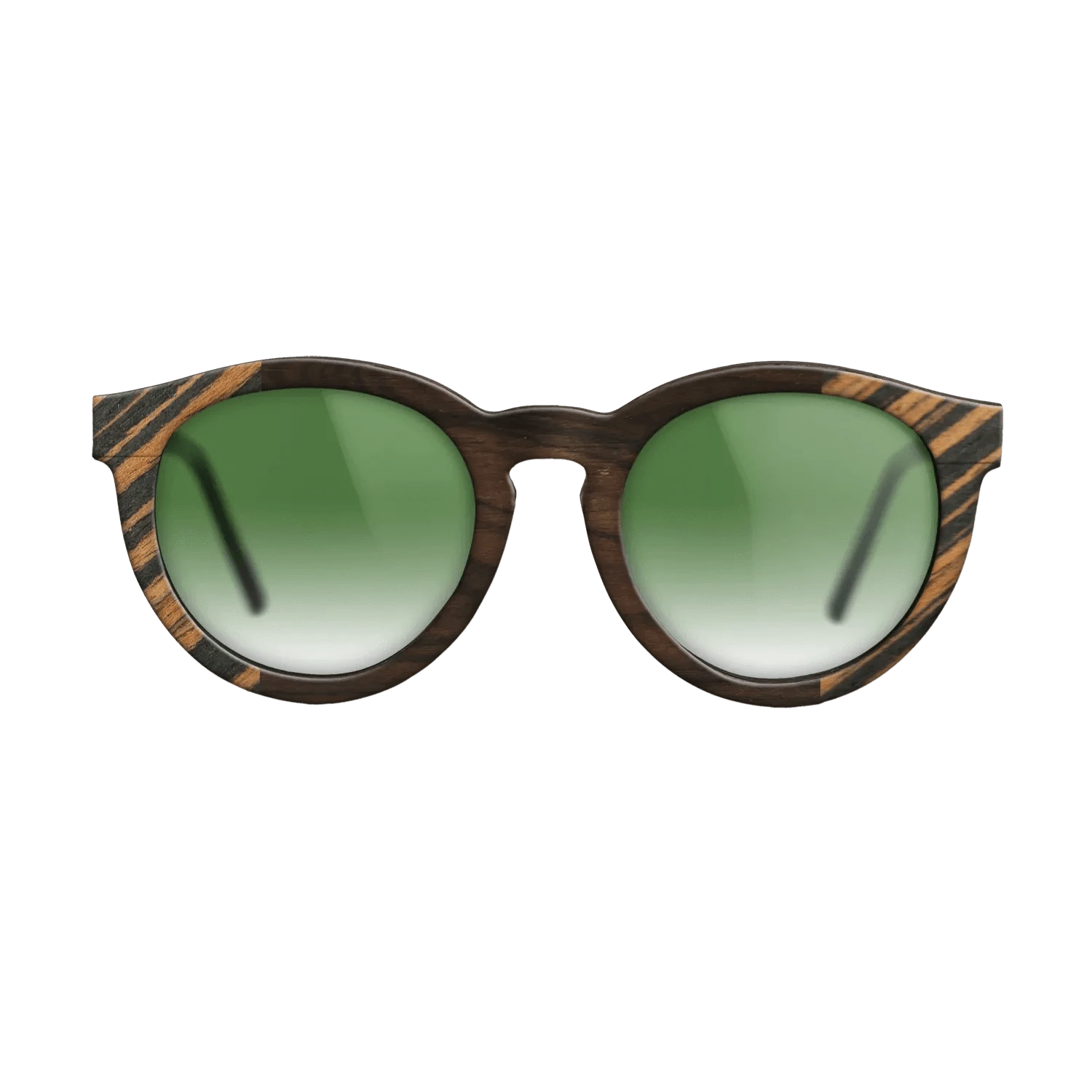 Ziricote Dark Quartered,Italian Ebony: Bauhaus - The Rebel - Round - SIRIS wood optic