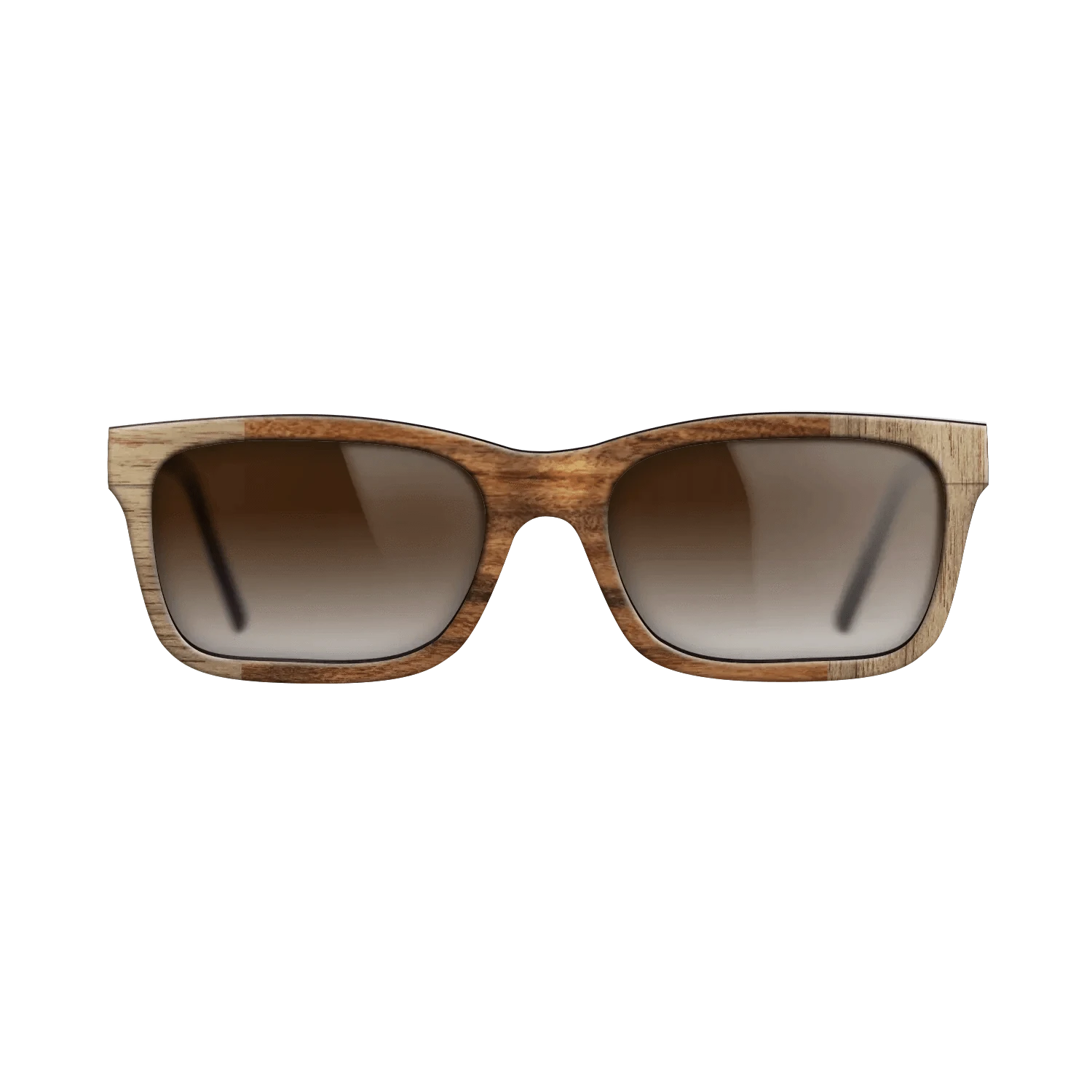 Walnut: Straight Grain,Santos Rosewood Light: Bauhaus - The Sage - Rectangle - SIRIS wood optic