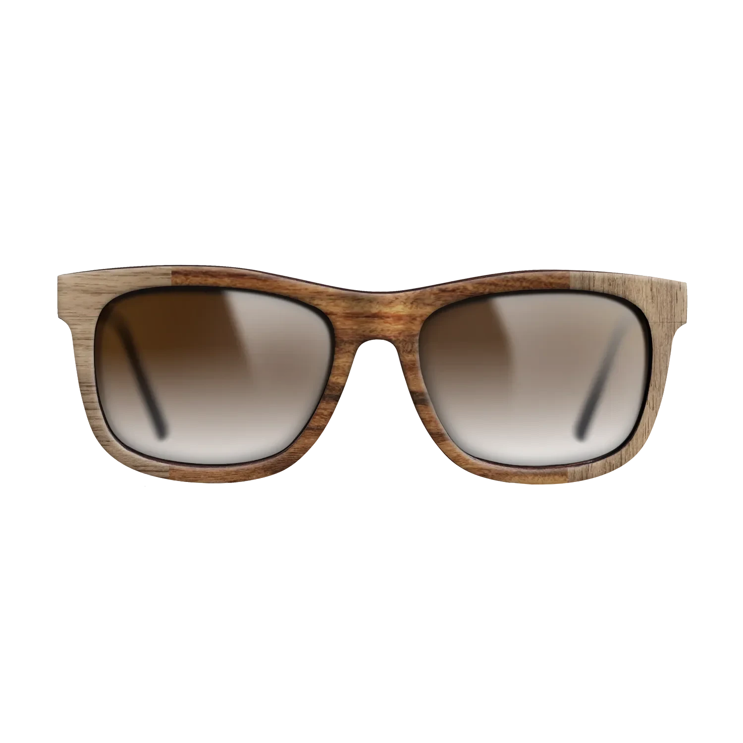 Walnut: Straight Grain,Santos Rosewood Light: Bauhaus - The Hero - Square - SIRIS wood optic