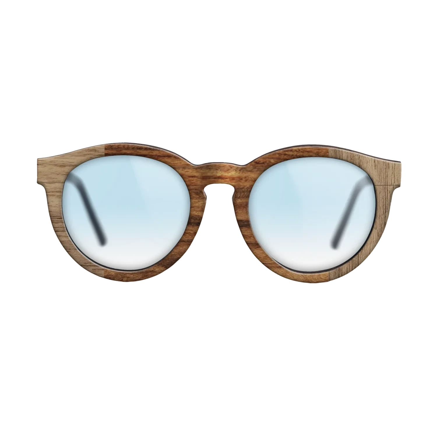 Walnut: Straight Grain,Santos Rosewood Light: Bauhaus - The Rebel - Round - SIRIS wood optic