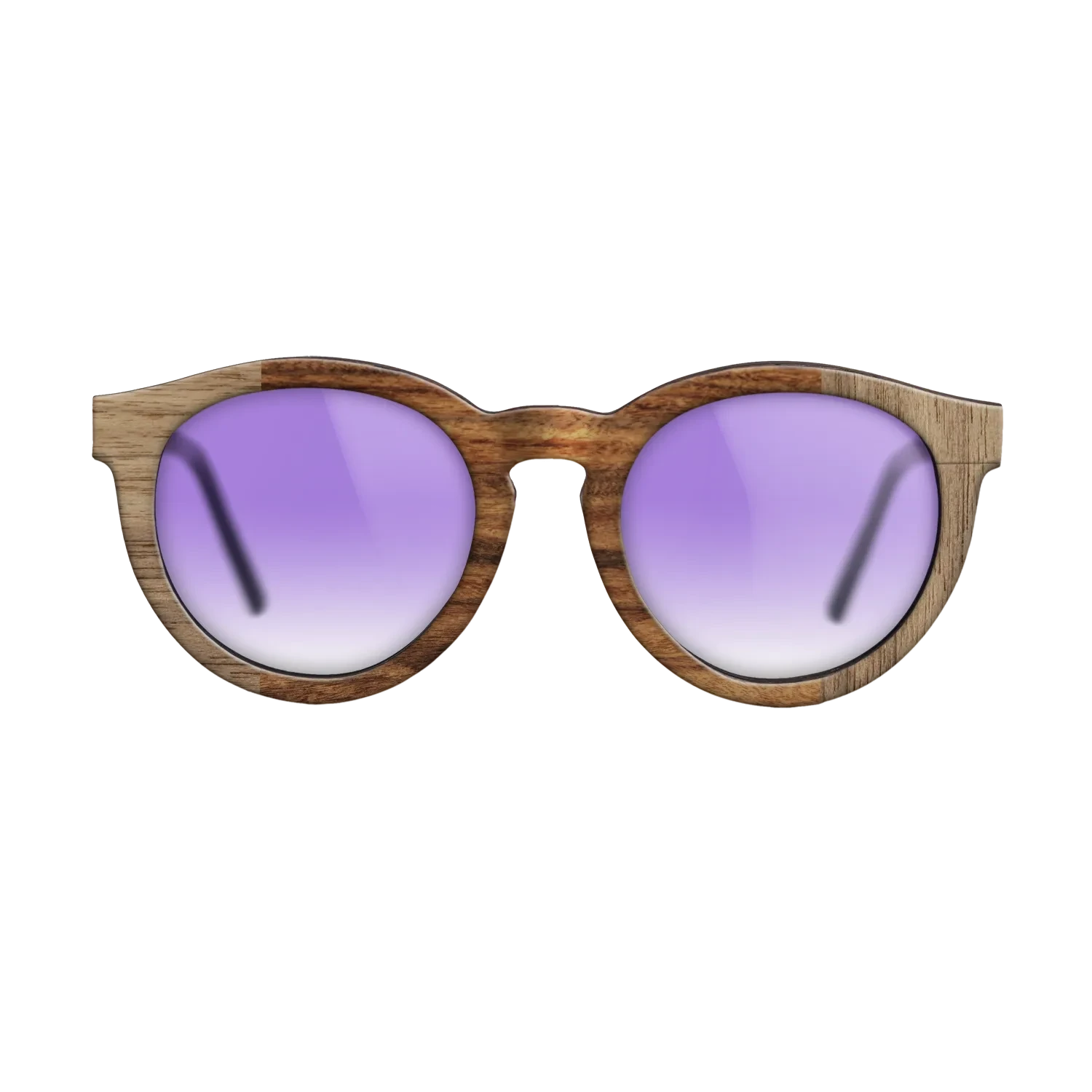 Walnut: Straight Grain,Santos Rosewood Light: Bauhaus - The Rebel - Round - SIRIS wood optic