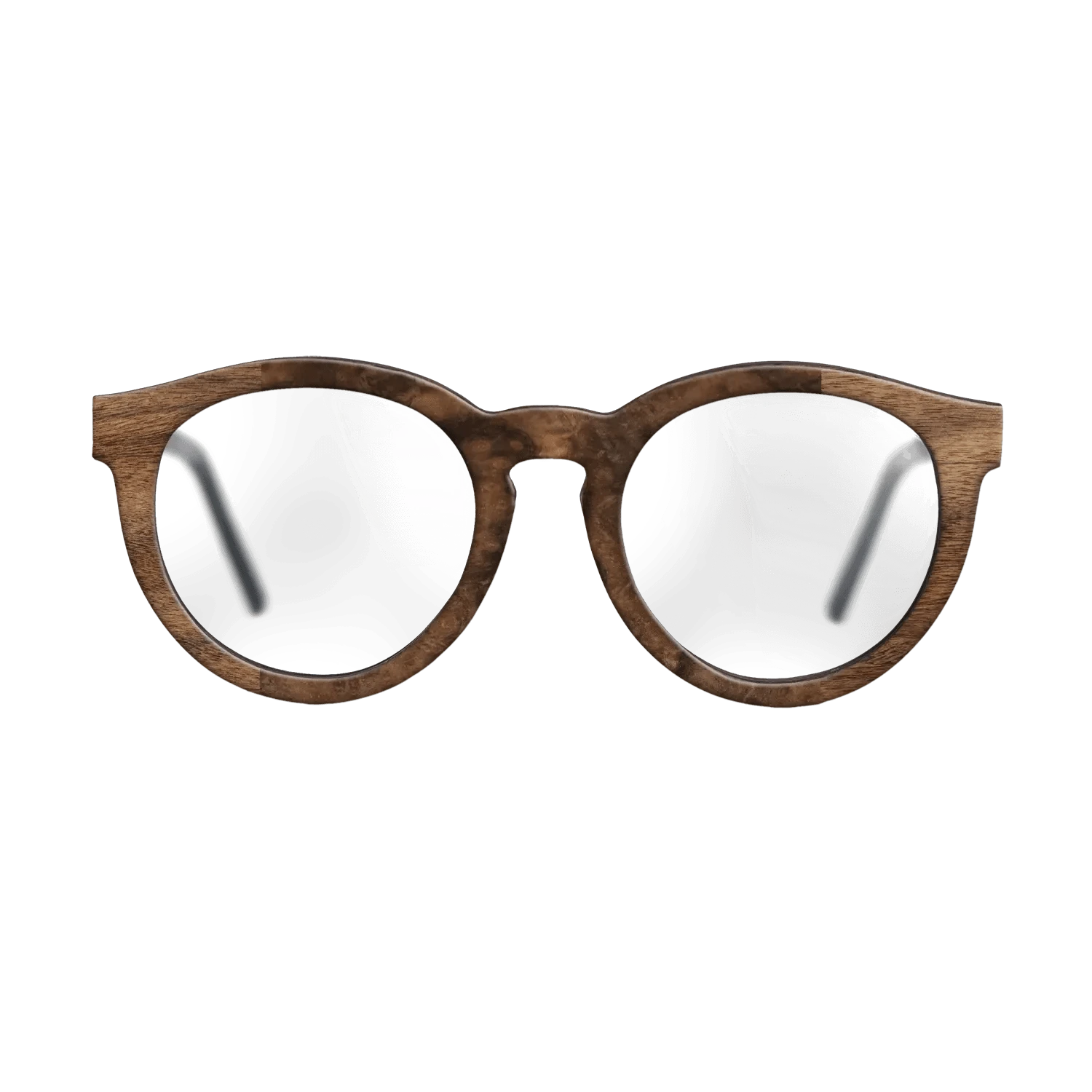 Walnut Claro Dark,Walnut Burl: Bauhaus - The Rebel - Round - SIRIS wood optic