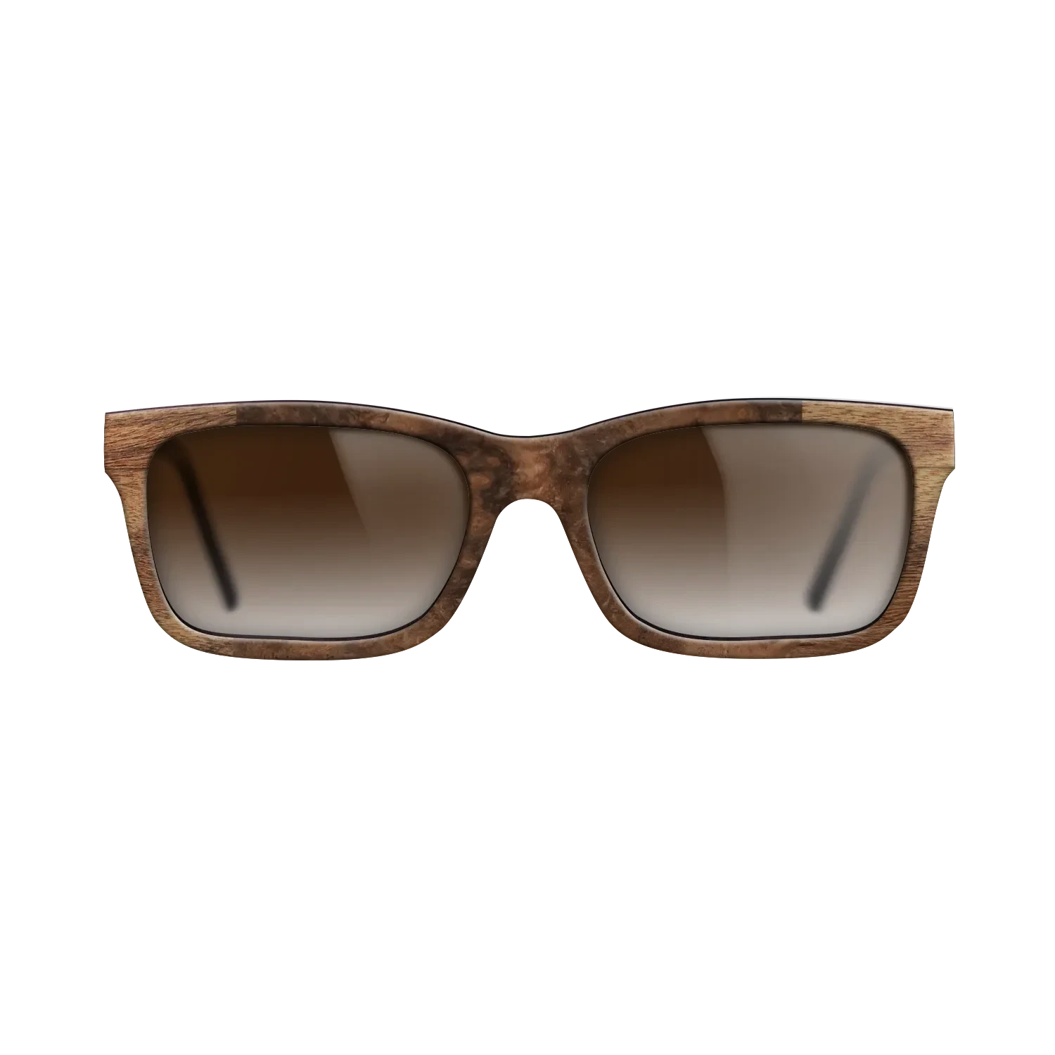 Walnut Claro Dark,Walnut Burl: Bauhaus - The Sage - Rectangle - SIRIS wood optic