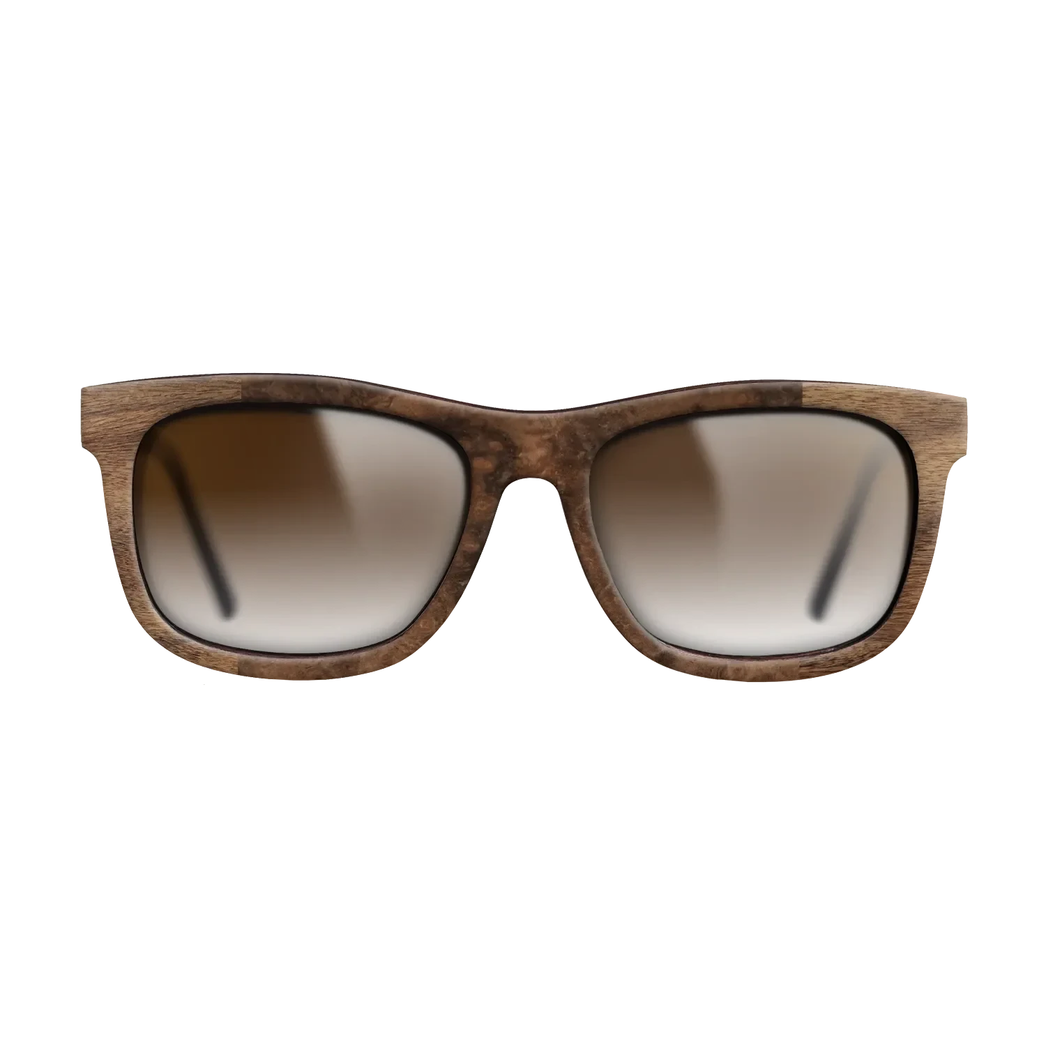 Walnut Claro Dark,Walnut Burl: Bauhaus - The Hero - Square - SIRIS wood optic