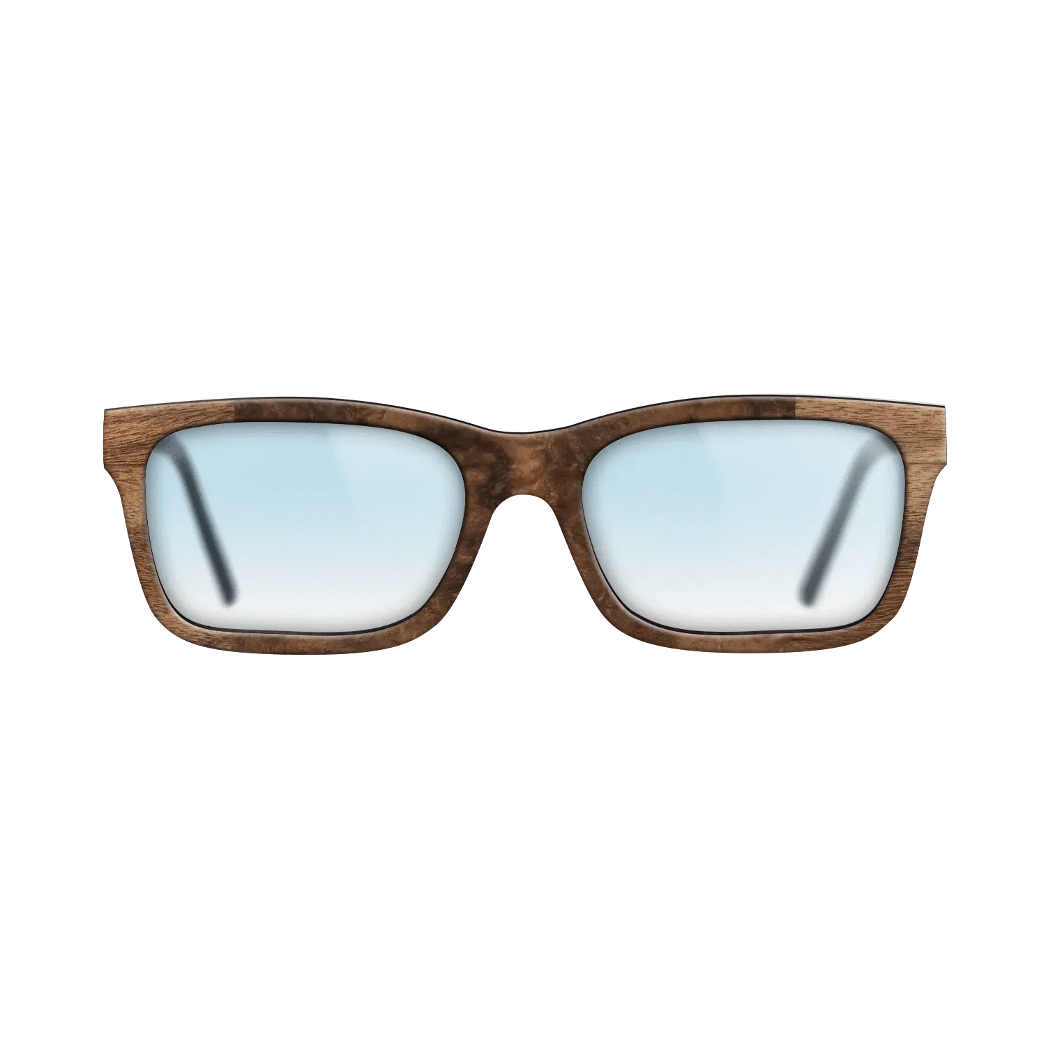 Walnut Claro Dark,Walnut Burl: Bauhaus - The Sage - Rectangle - SIRIS wood optic