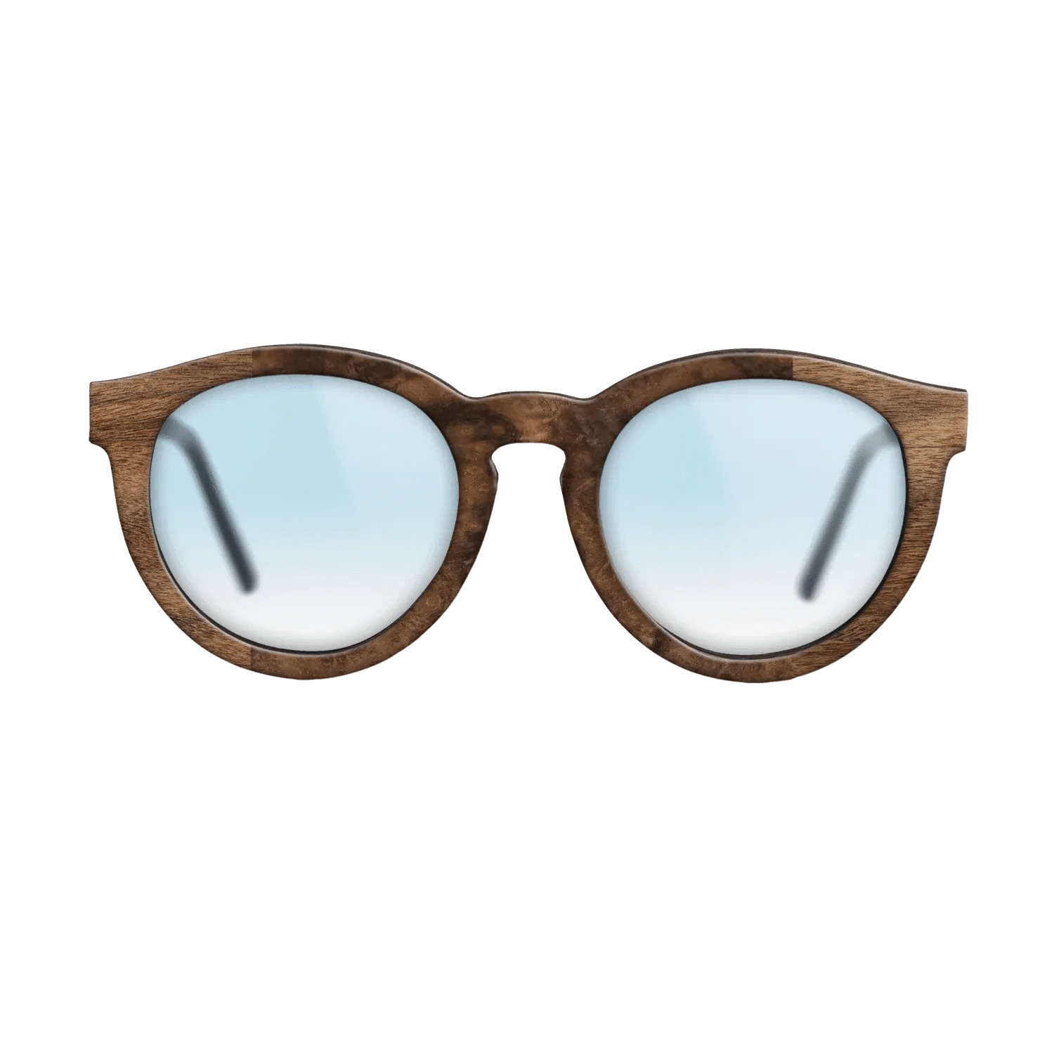 Walnut Claro Dark,Walnut Burl: Bauhaus - The Rebel - Round - SIRIS wood optic