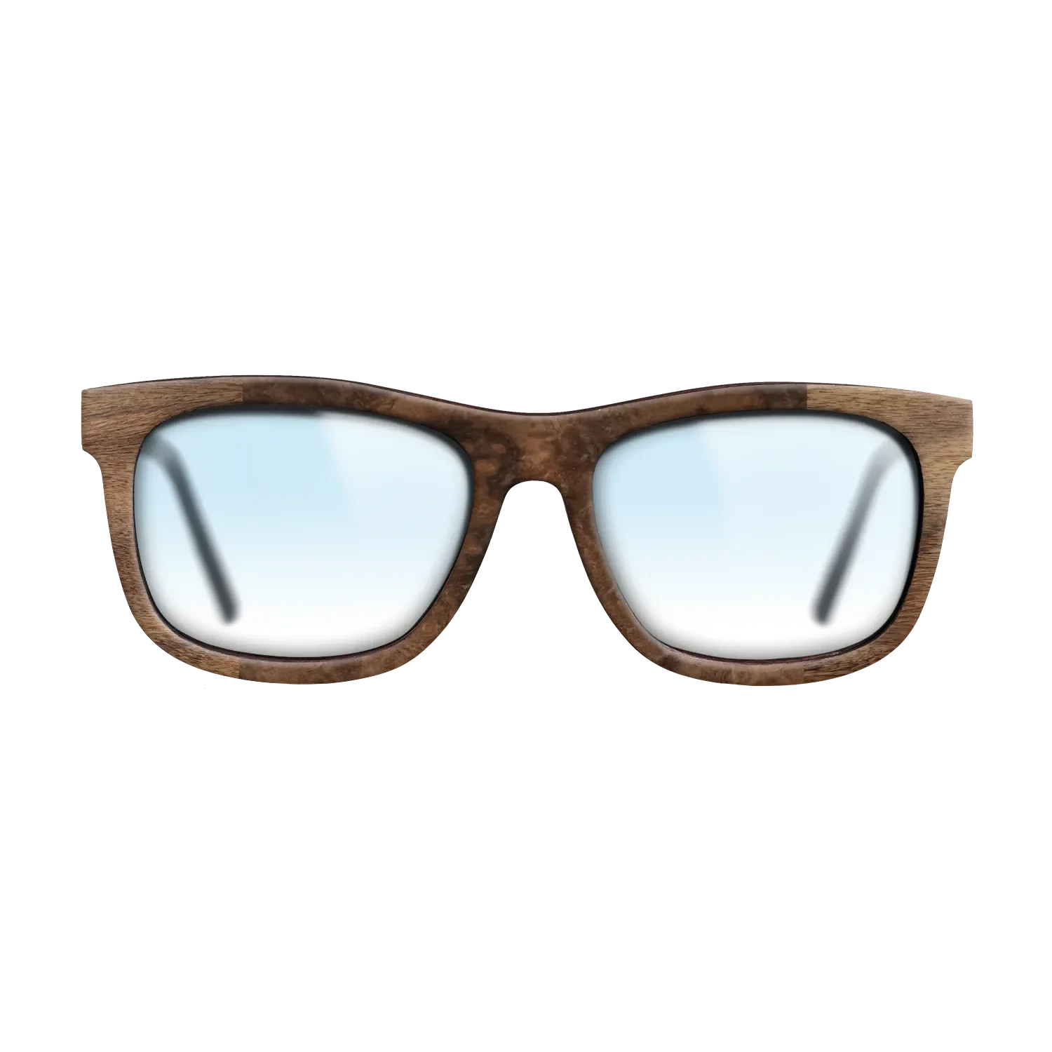 Walnut Claro Dark,Walnut Burl: Bauhaus - The Hero - Square - SIRIS wood optic