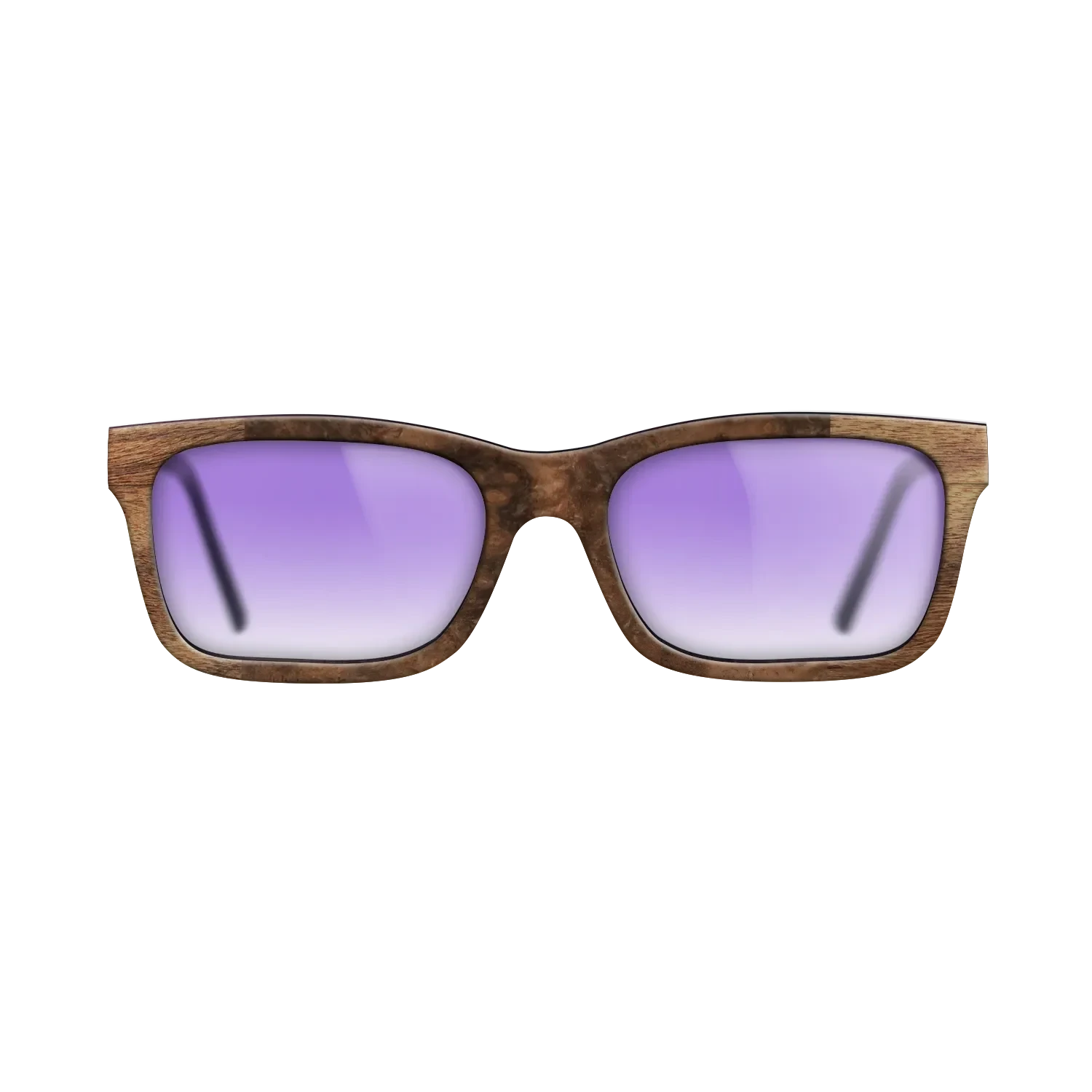 Walnut Claro Dark,Walnut Burl: Bauhaus - The Sage - Rectangle - SIRIS wood optic