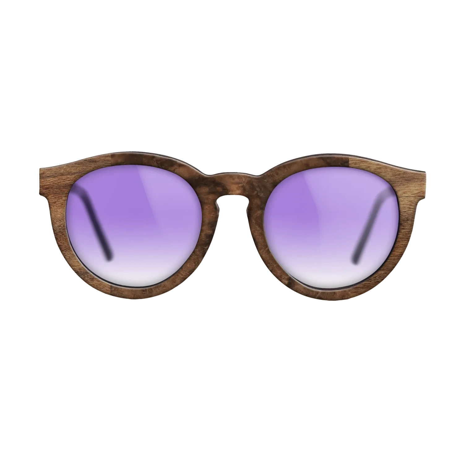 Walnut Claro Dark,Walnut Burl: Bauhaus - The Rebel - Round - SIRIS wood optic