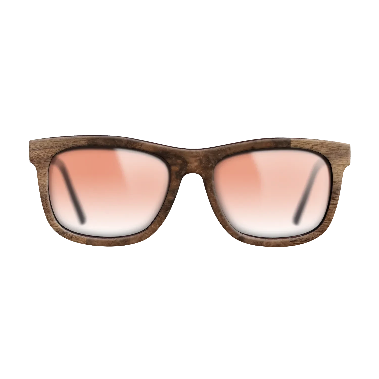 Walnut Claro Dark,Walnut Burl: Bauhaus - The Hero - Square - SIRIS wood optic