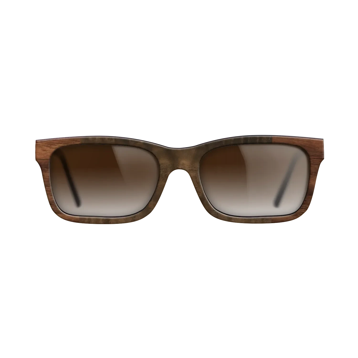 Walnut Burl,Walnut Claro Dark: Bauhaus - The Sage - Rectangle - SIRIS wood optic