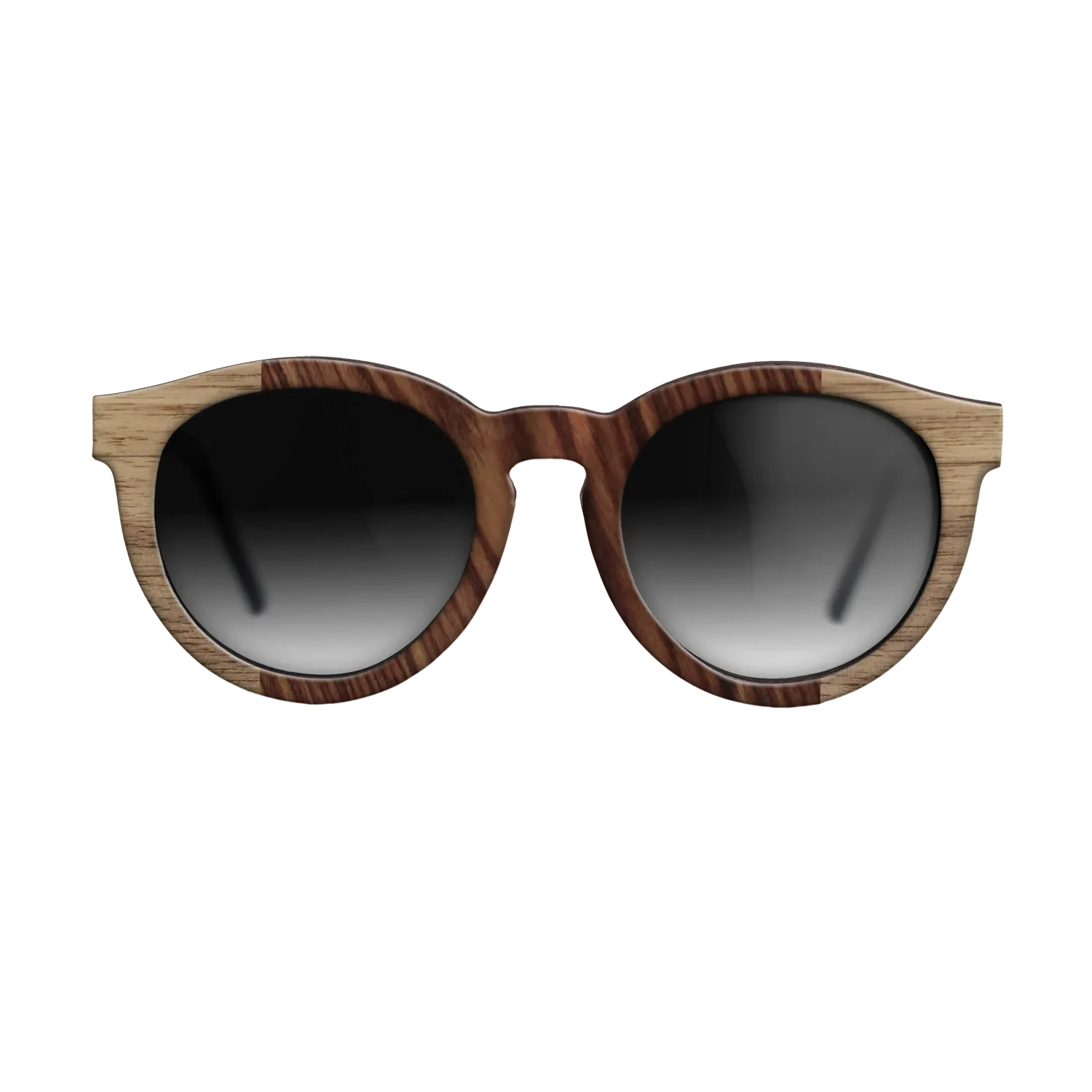 Walnut: Straight Grain,Kingwood: Bauhaus - The Rebel - Round - SIRIS wood optic