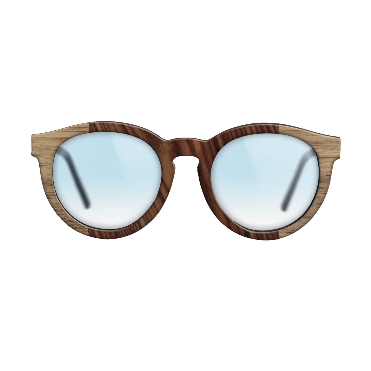 Walnut: Straight Grain,Kingwood: Bauhaus - The Rebel - Round - SIRIS wood optic