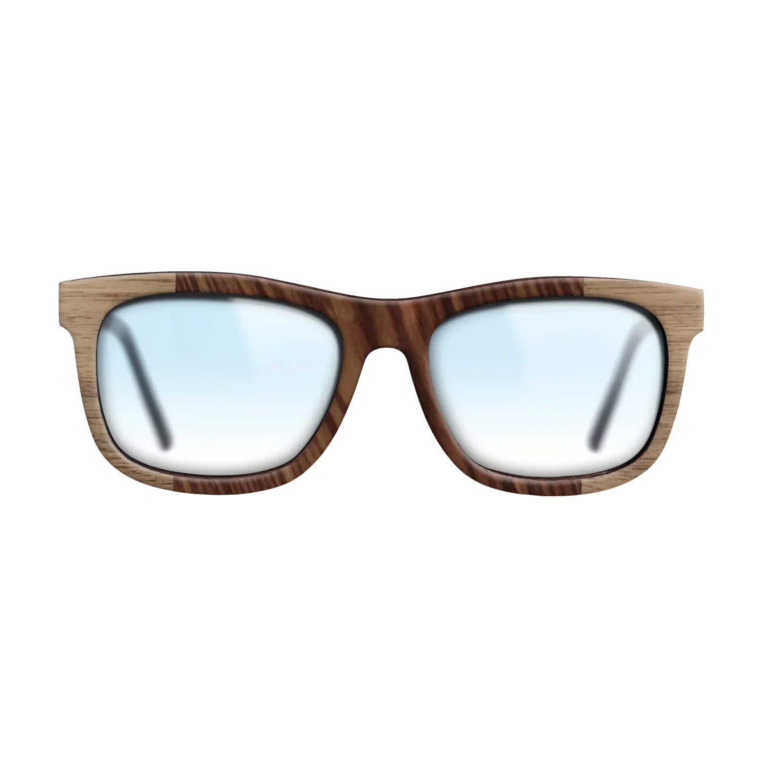 Walnut: Straight Grain,Kingwood: Bauhaus - The Hero - Square - SIRIS wood optic