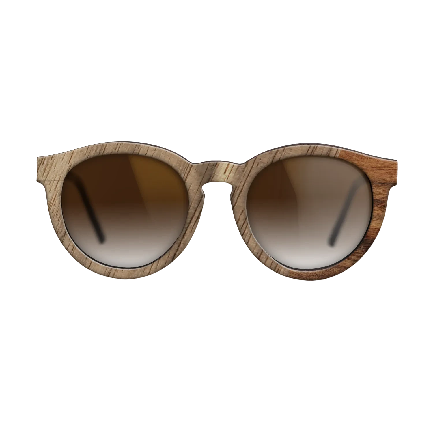 Walnut: Straight Grain,Santos Rosewood Light: Dicut - The Rebel - Round - SIRIS wood optic