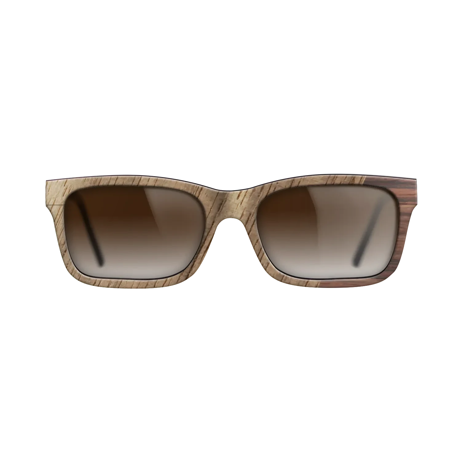 Walnut: Straight Grain,Rosewood Reconstituted: Dicut - The Sage - Rectangle - SIRIS wood optic