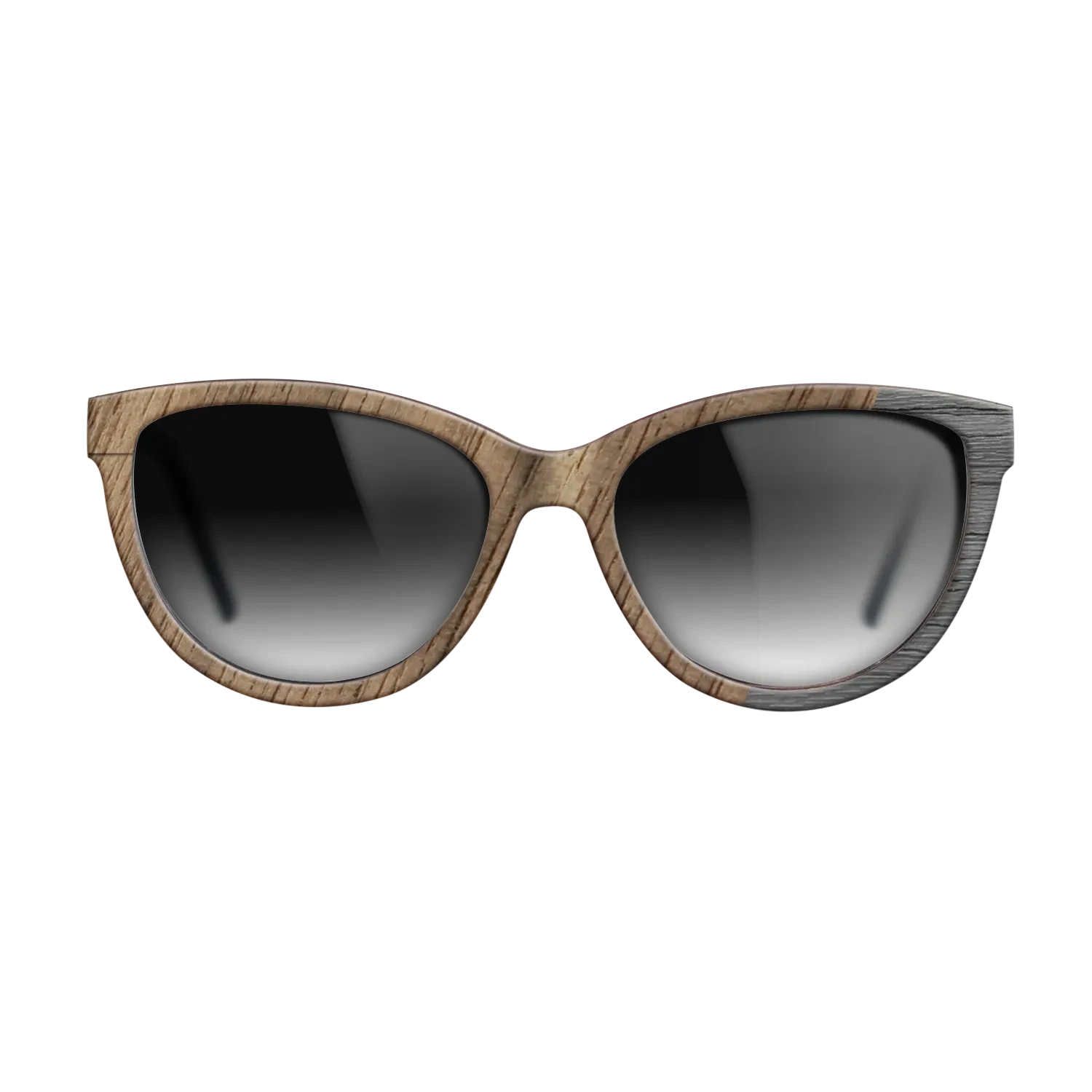 Walnut: Straight Grain,Poplar Dyed: Grey: Dicut - The Maiden - Cat - SIRIS wood optic