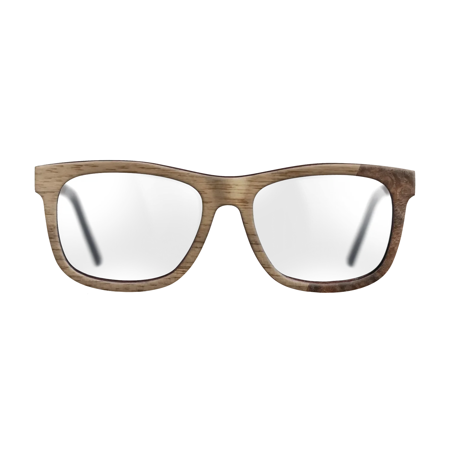 Walnut: Straight Grain,Walnut Burl: Dicut - The Hero - Square - SIRIS wood optic