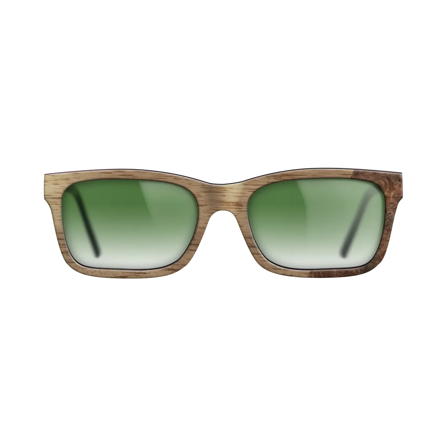 Walnut: Straight Grain,Walnut Burl: Dicut - The Sage - Rectangle - SIRIS wood optic